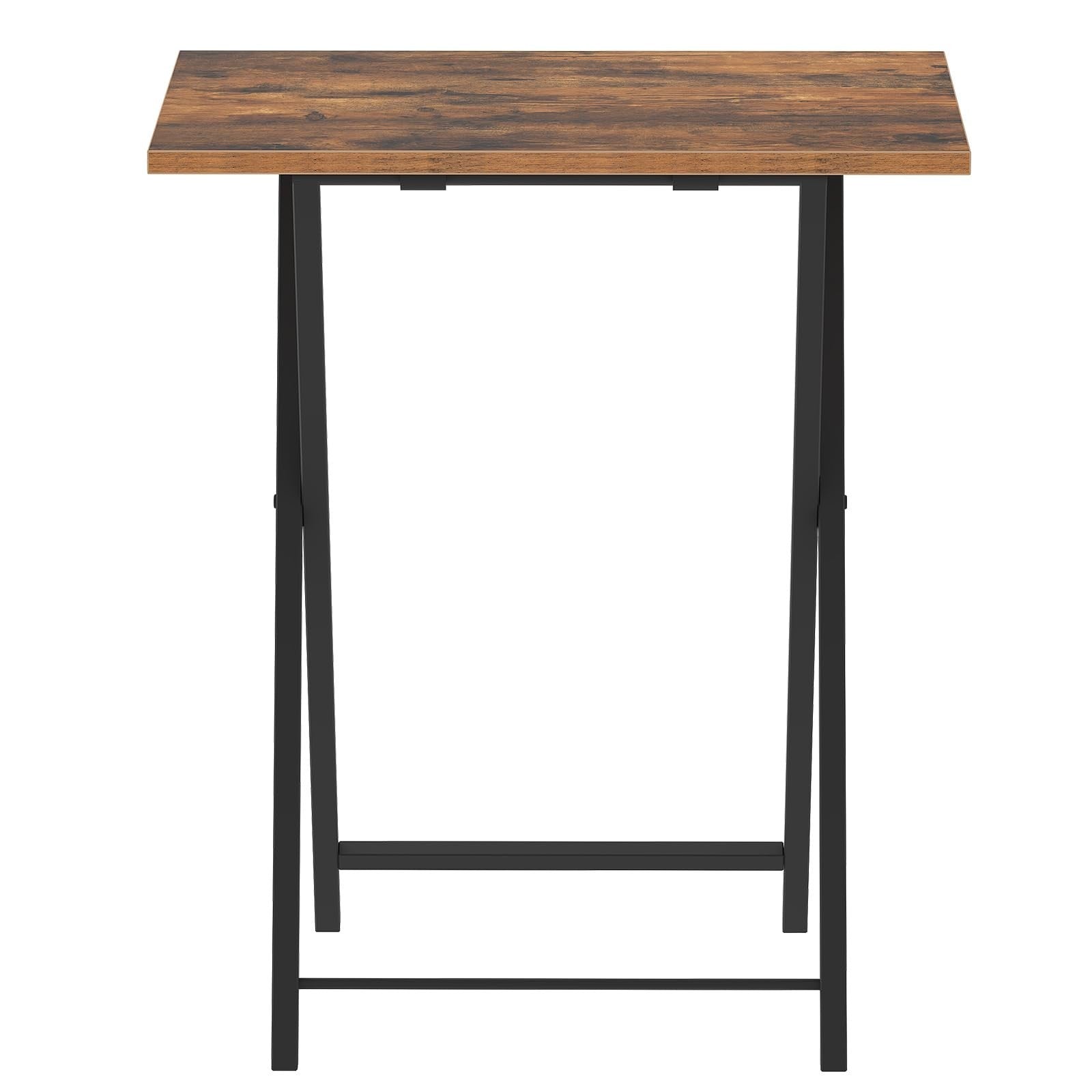 Folding TV Tray Tables Set of 2 - Space-Saving Snack Tables for Small Spaces4
