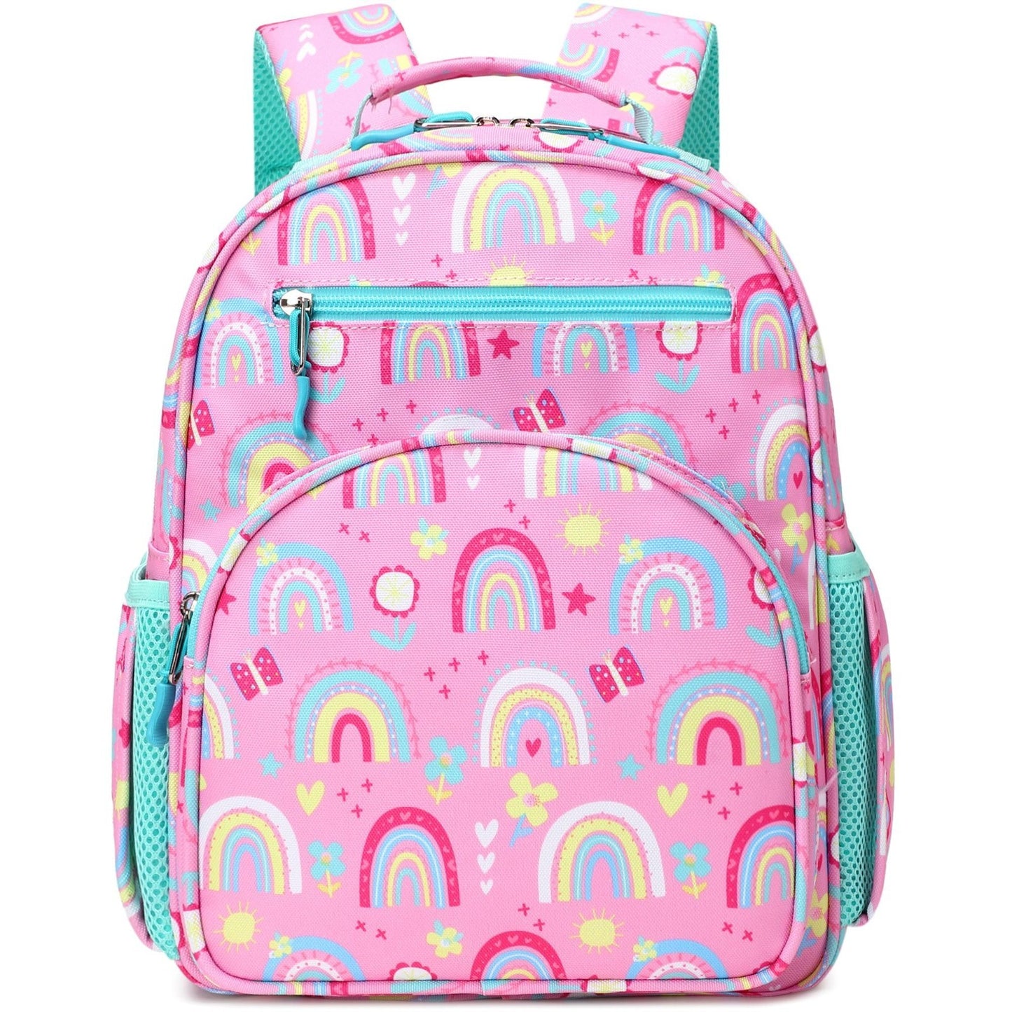 Cute Mini Toddler Backpack for Girls   Rainbow Pink Preschool Bookbag, Kids' Bag1