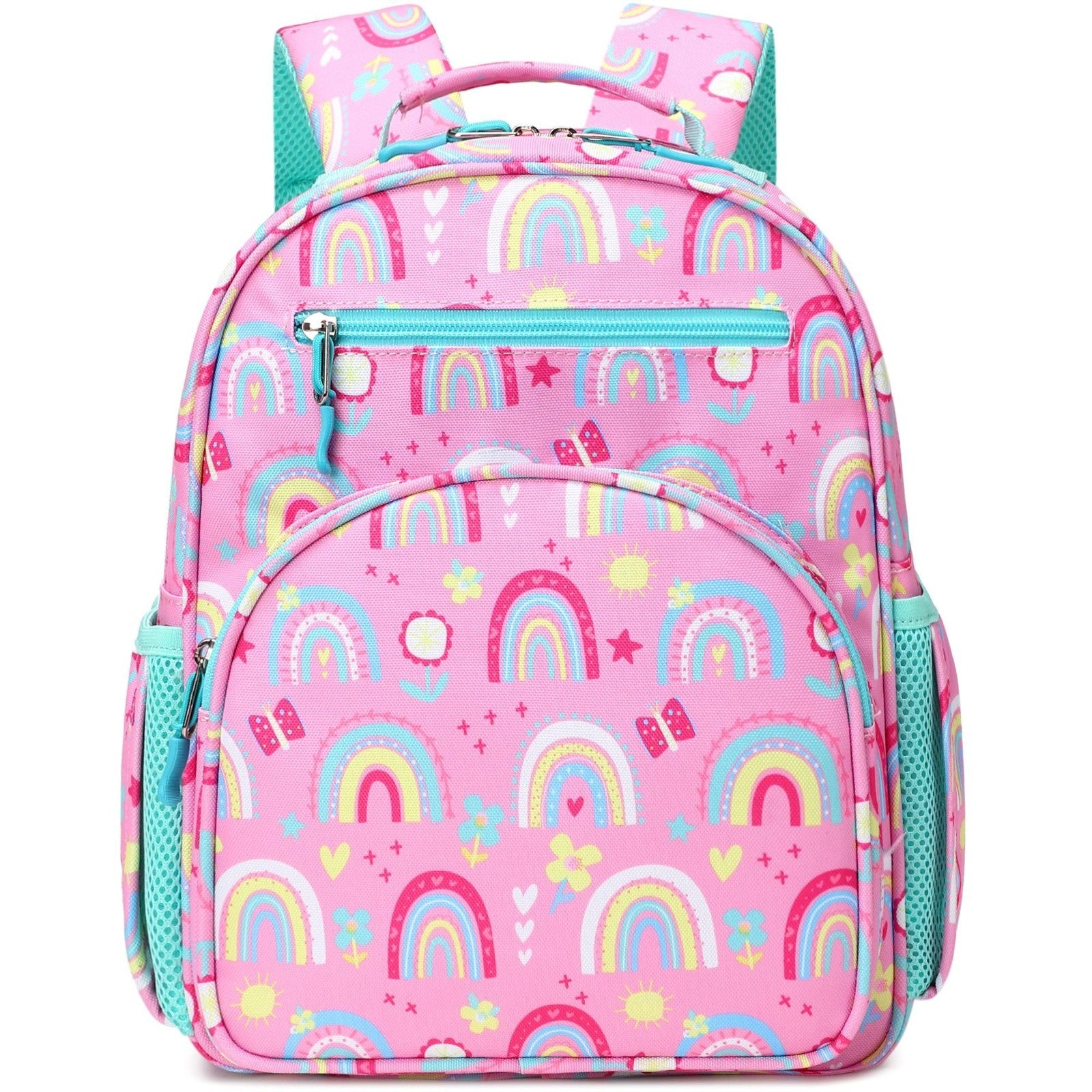 Cute Mini Toddler Backpack for Girls   Rainbow Pink Preschool Bookbag, Kids' Bag1