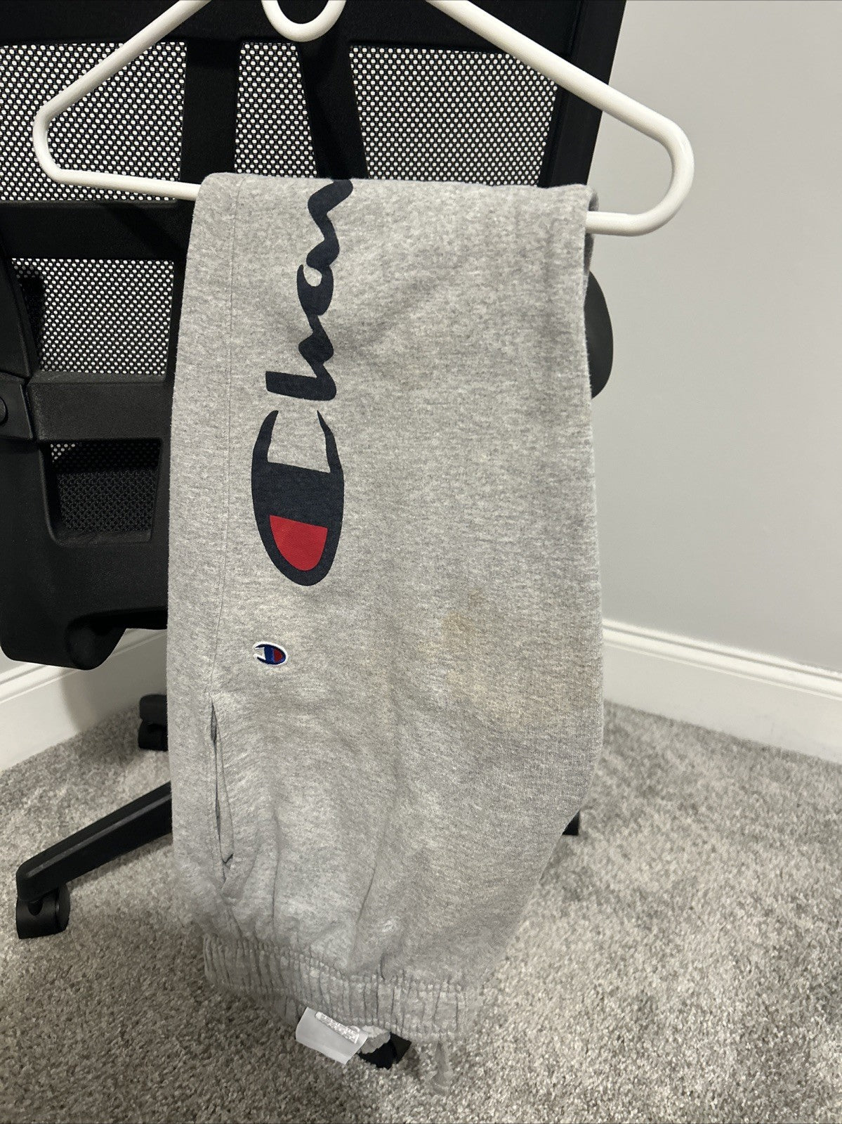 mens champion sweat pants medium Grey0