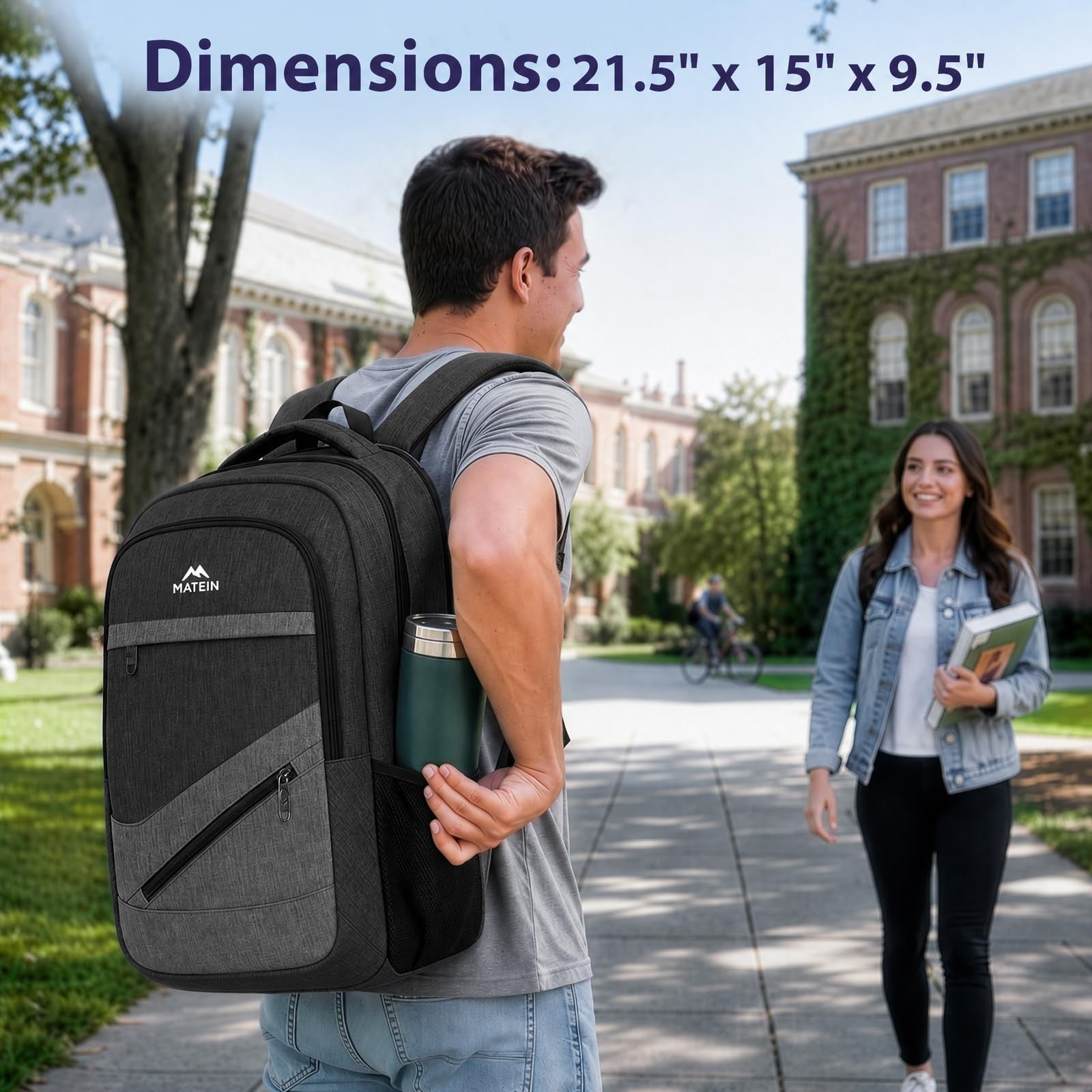 Extra Large 50L Travel Laptop Backpack, Water Resistant Work Bag, Durable & Styl2
