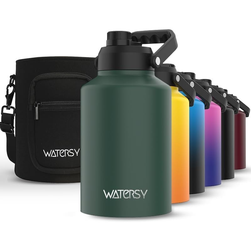 Insulated 1 Gallon Water Bottle - 48H Cold, BPA Free, Leak Proof, 128oz Jug for1