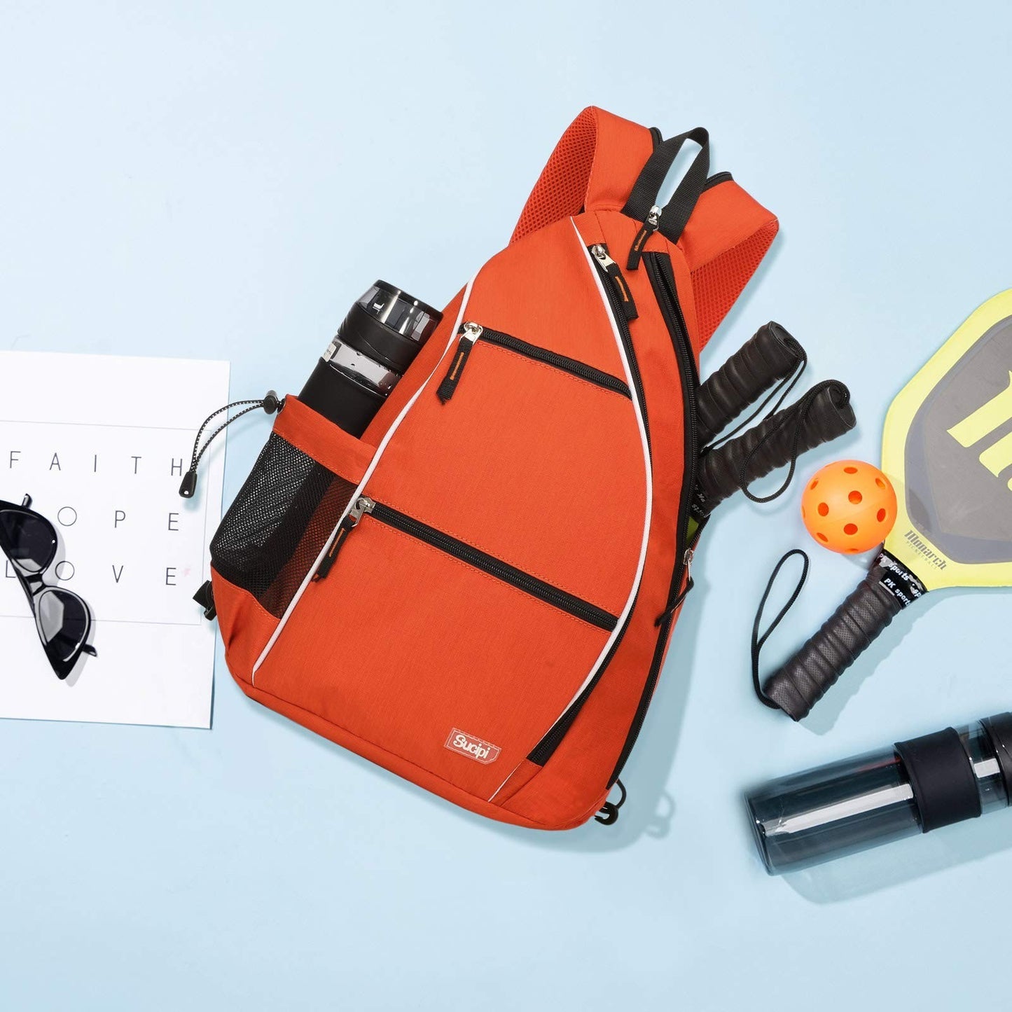 Optimized eBay Title: "Adjustable Pickleball Backpack with Fence Hook - Large Ca5