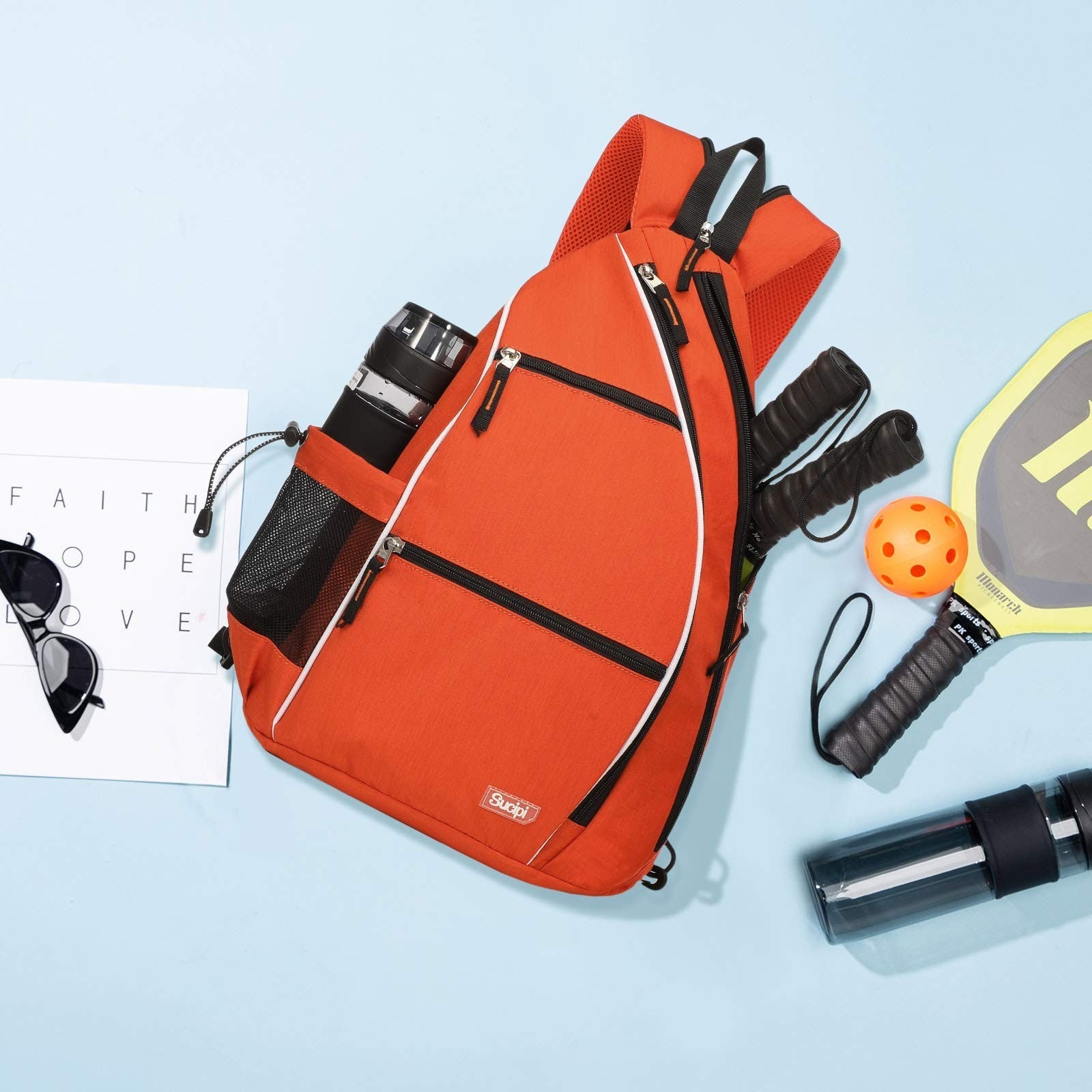 Optimized eBay Title: "Adjustable Pickleball Backpack with Fence Hook - Large Ca5