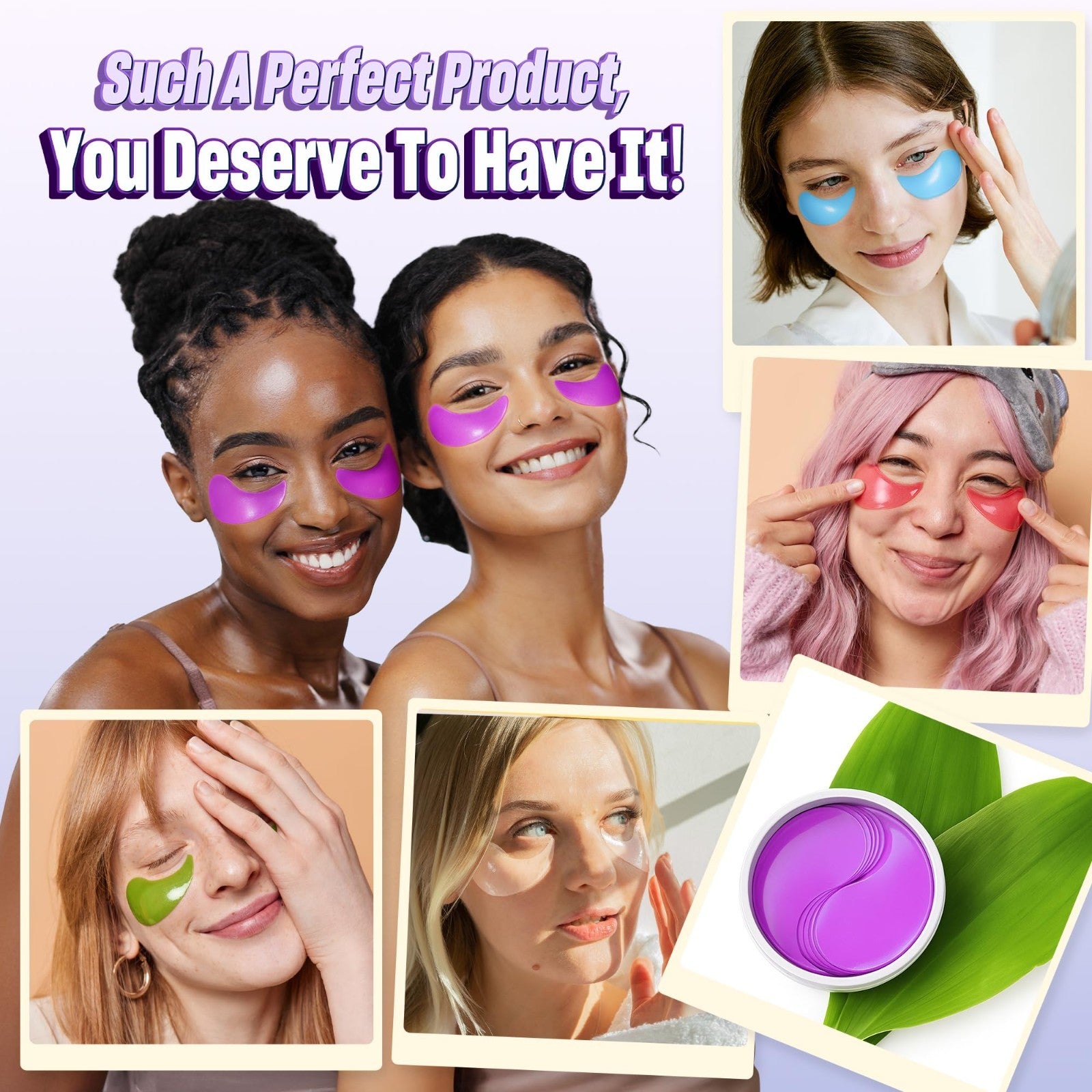 Hydrating Under Eye Patches   60 Pack Collagen Eye Masks for Dark Circles & Puff6