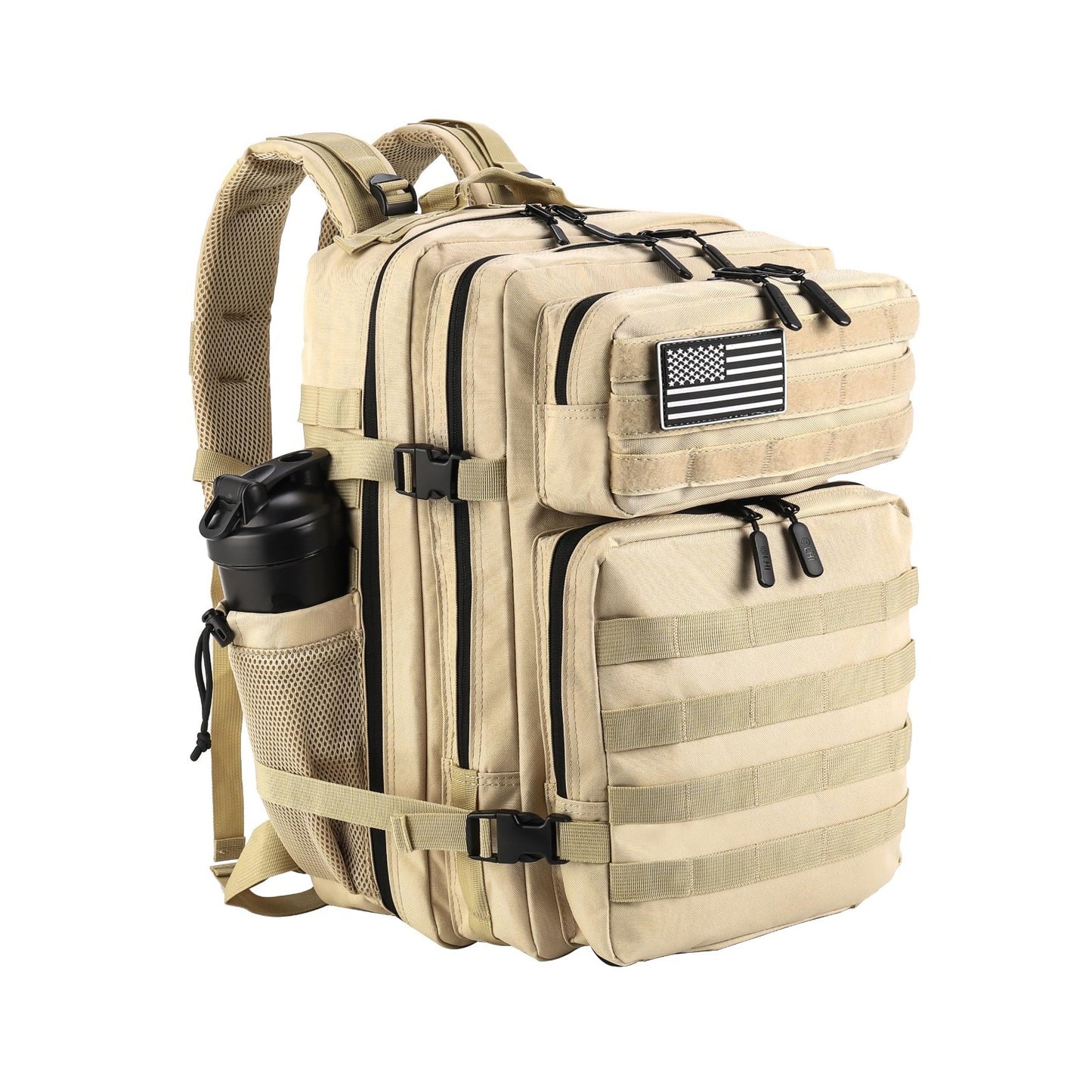 Tactical Military Backpack 45L Assault Pack Rucksack for Men & Women, Molle Syst1