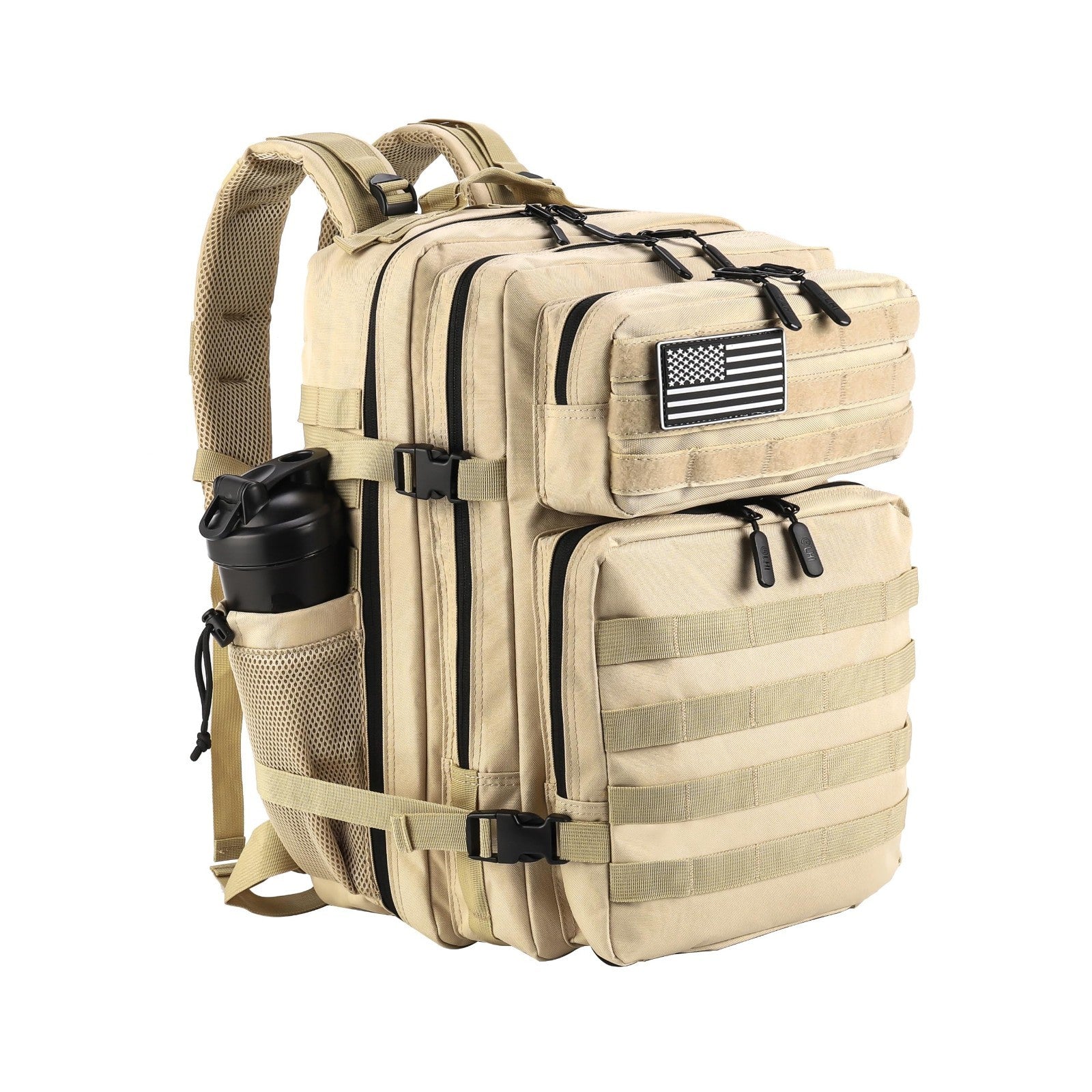 Tactical Military Backpack 45L Assault Pack Rucksack for Men & Women, Molle Syst1