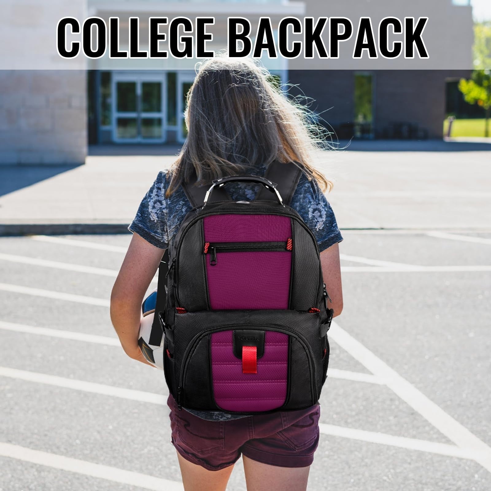 Large Laptop Backpack for Women   Heavy Duty Travel Bag, Stylish & Durable5