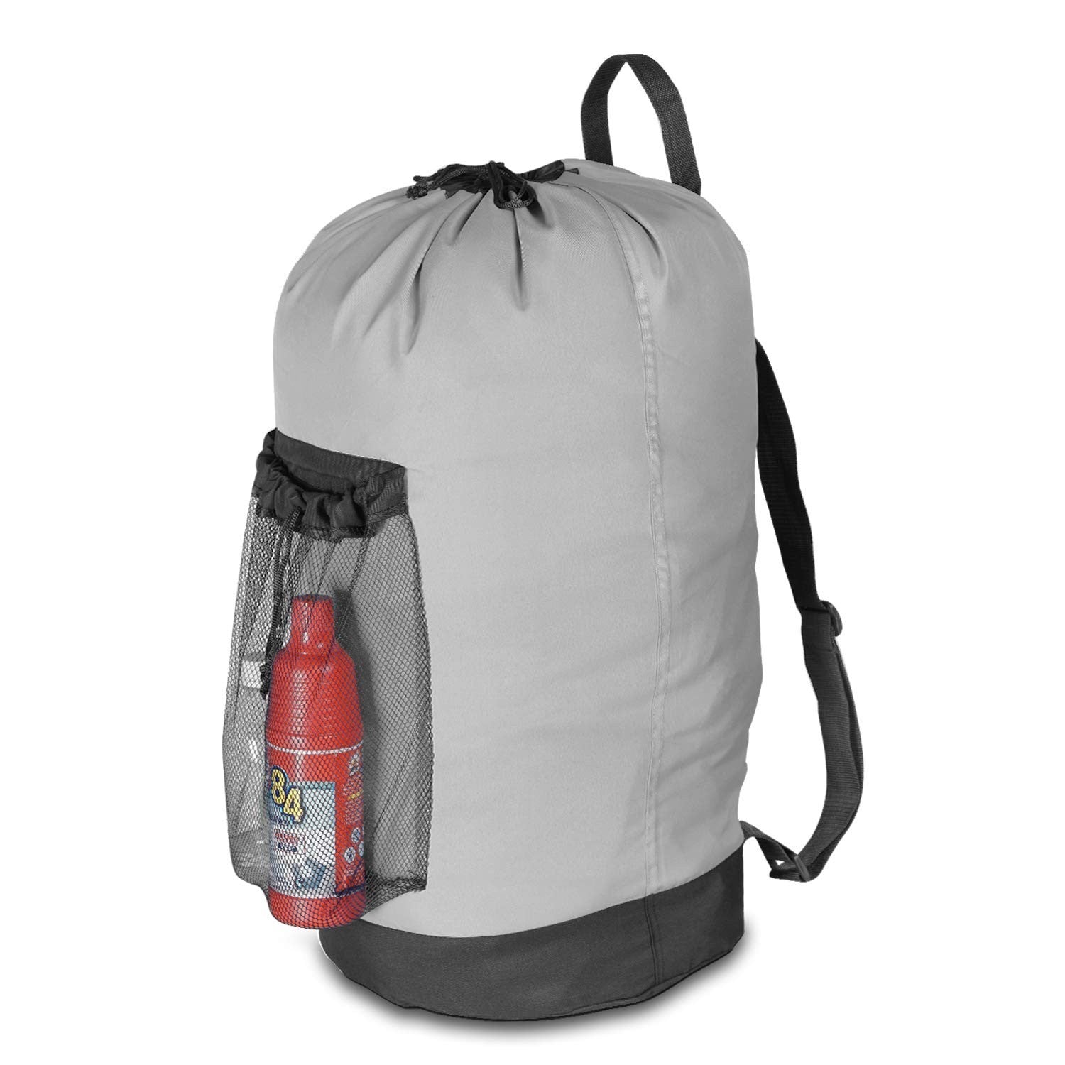 Optimized eBay Title:  Durable Laundry Backpack with Shoulder Straps, Mesh Pock1