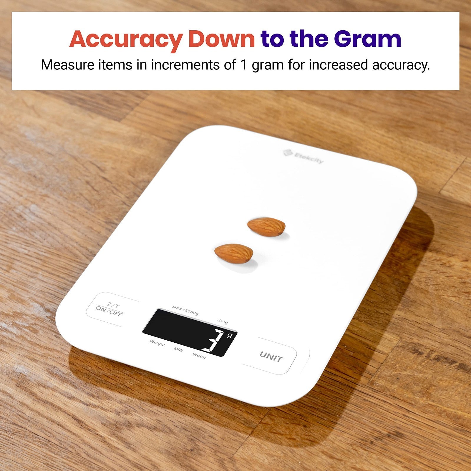 Digital Kitchen Scale   Grams & Ounces, Tare Function, Ideal for Baking, Keto, M2