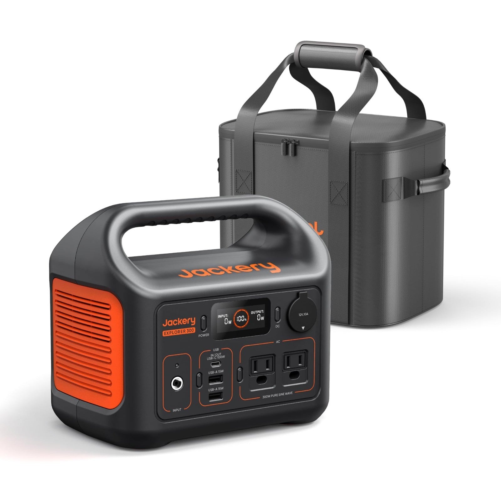 Portable Power Station 292Wh Backup Battery with Carry Bag   Solar Generator for1