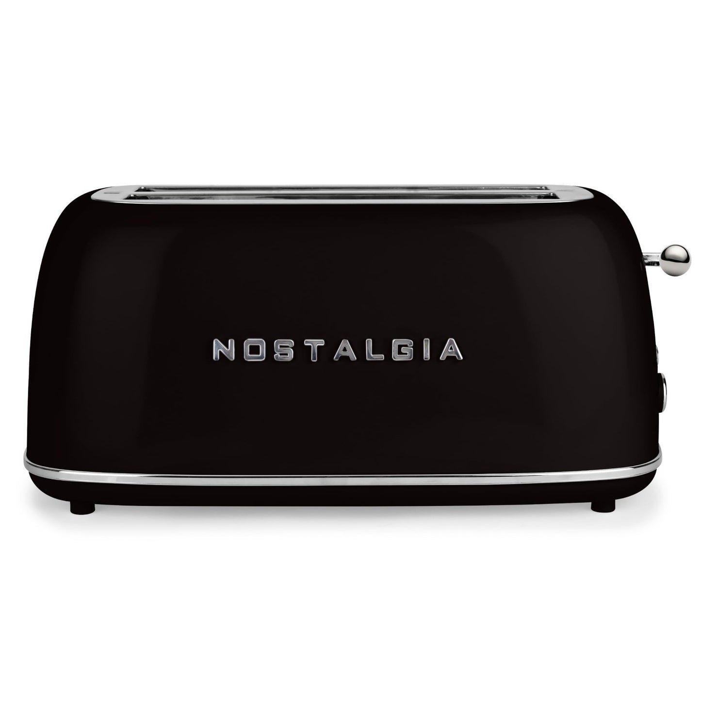 Classic Retro 4 Slice Toaster   Vintage Enamel Steel, Wide Slots, 6 Levels, Defr1