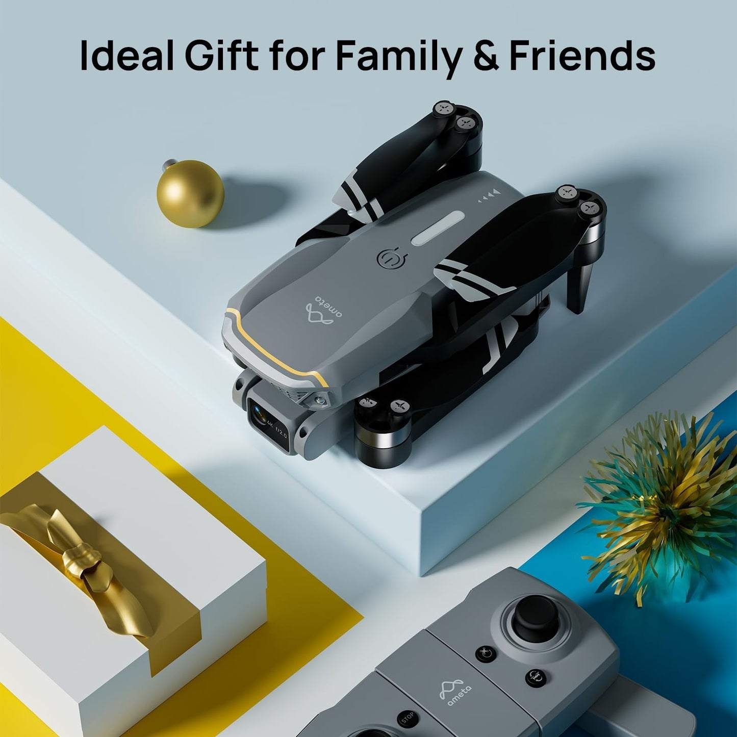 Foldable 4K UHD Camera Drone with Brushless Motor, 36 Min Flight, FPV, Altitude8