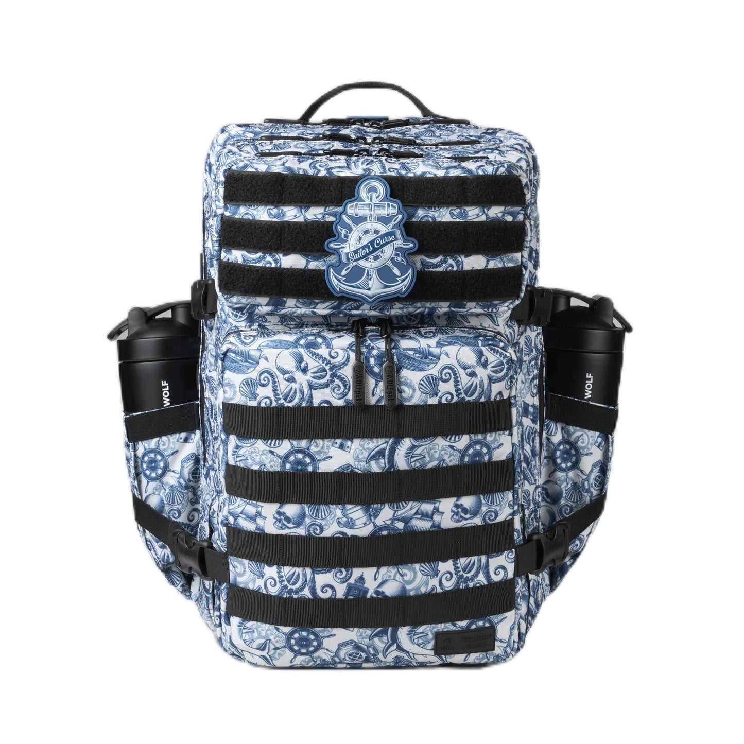 Durable 45L Waterproof Gym Backpack   MOLLE Webbing, Laptop Pocket, Athletic Gea1