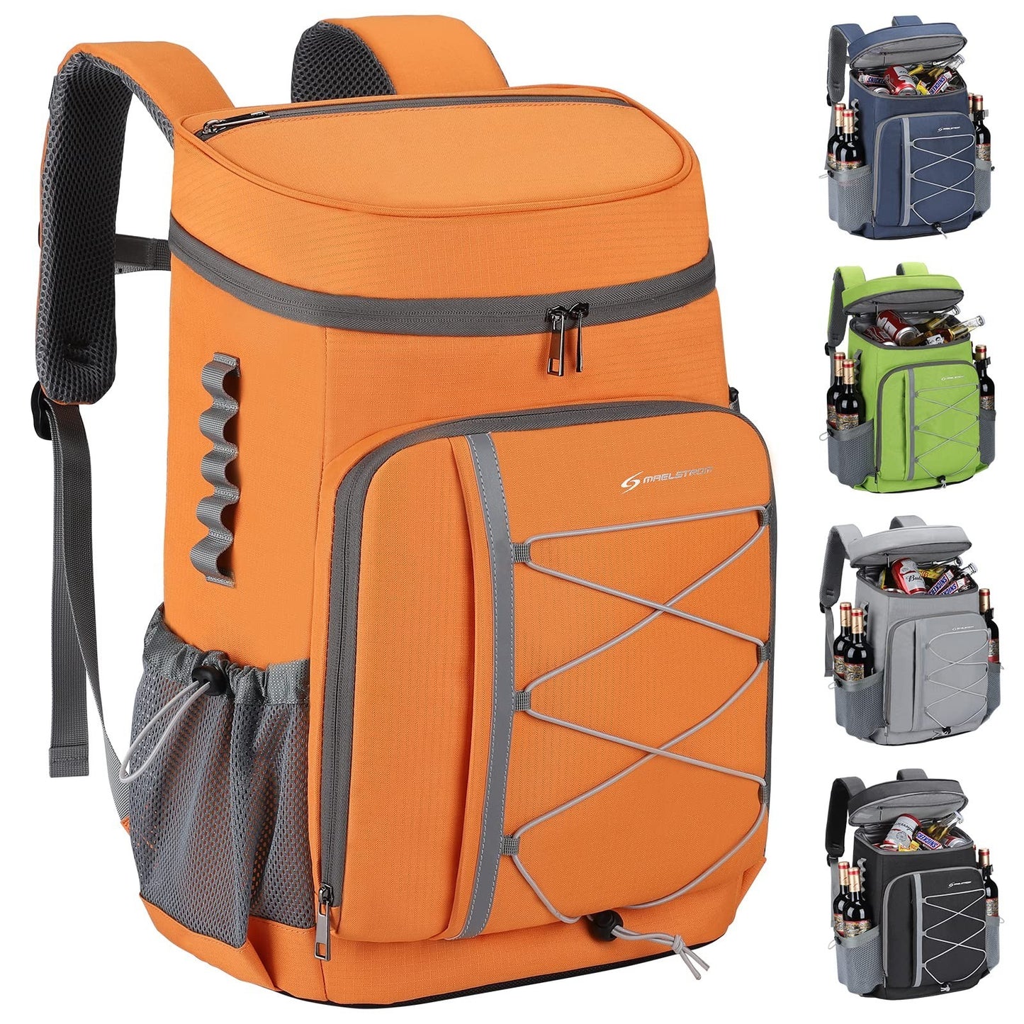 Insulated Soft Cooler Backpack - 35/50 Can Capacity for Camping, Hiking & Beach1