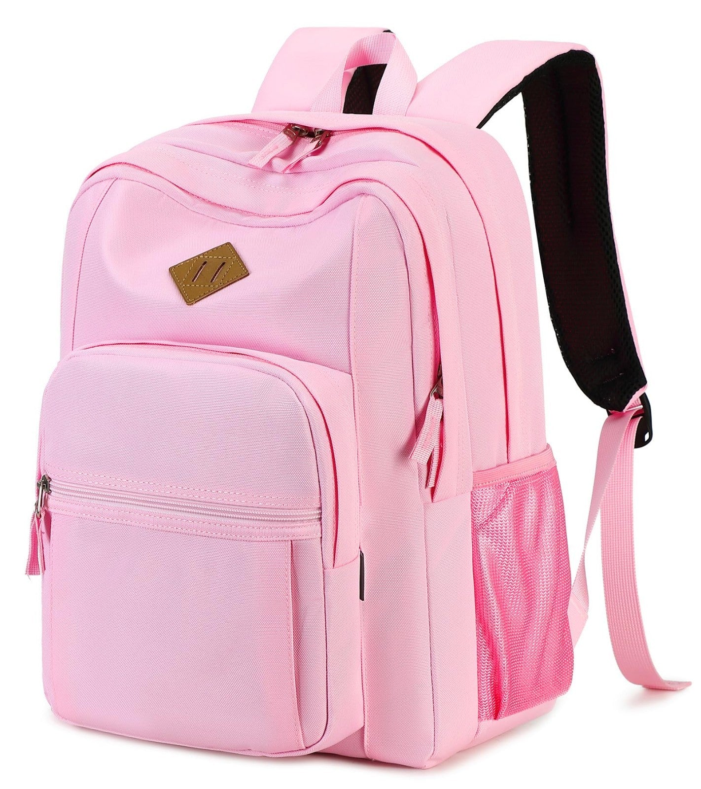 Solid Color Girls Backpack   Water Resistant School Bag for College & Travel   L1