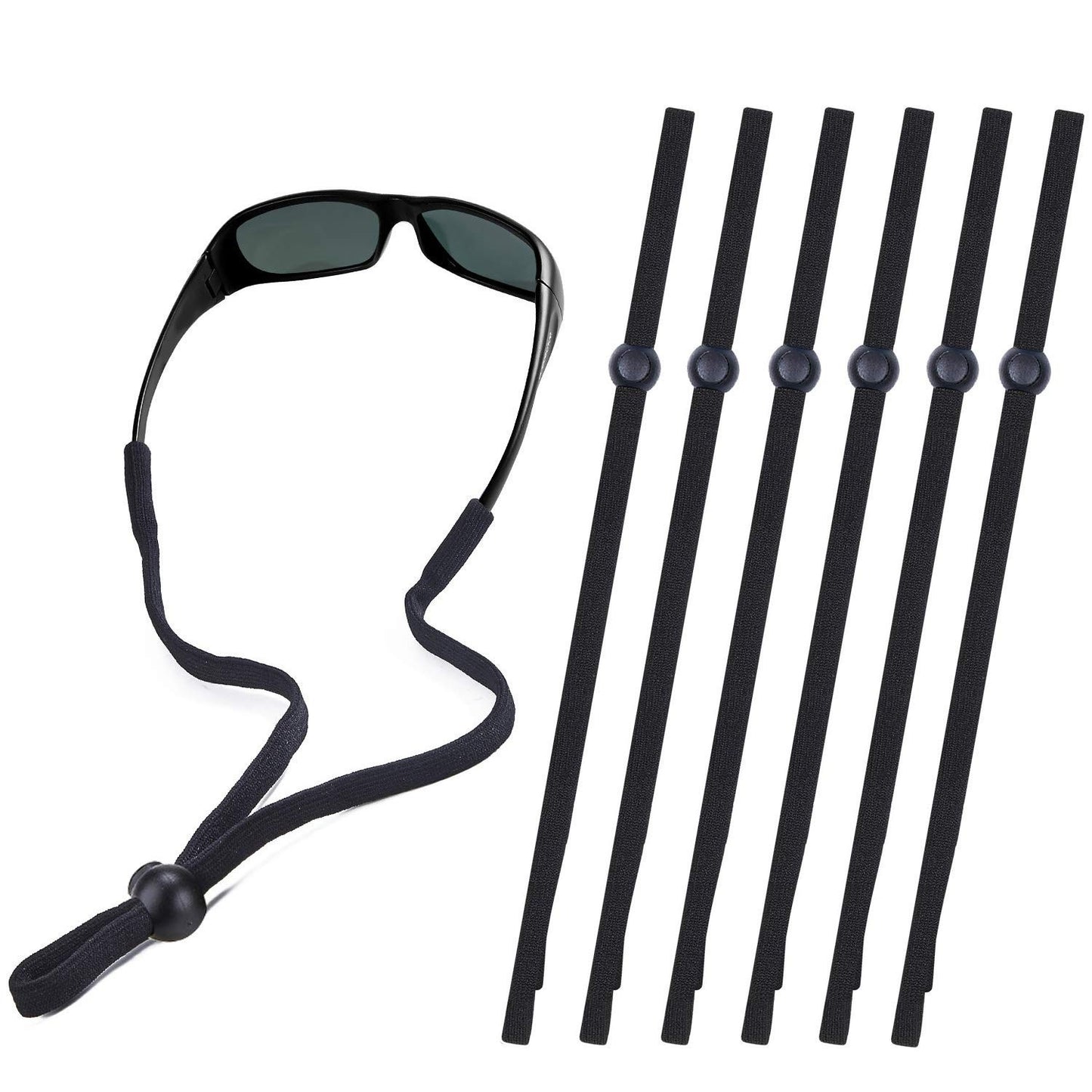 6-Pack Universal Eyeglass Straps - Eyewear Retainer Lanyard for Reading, Sports1
