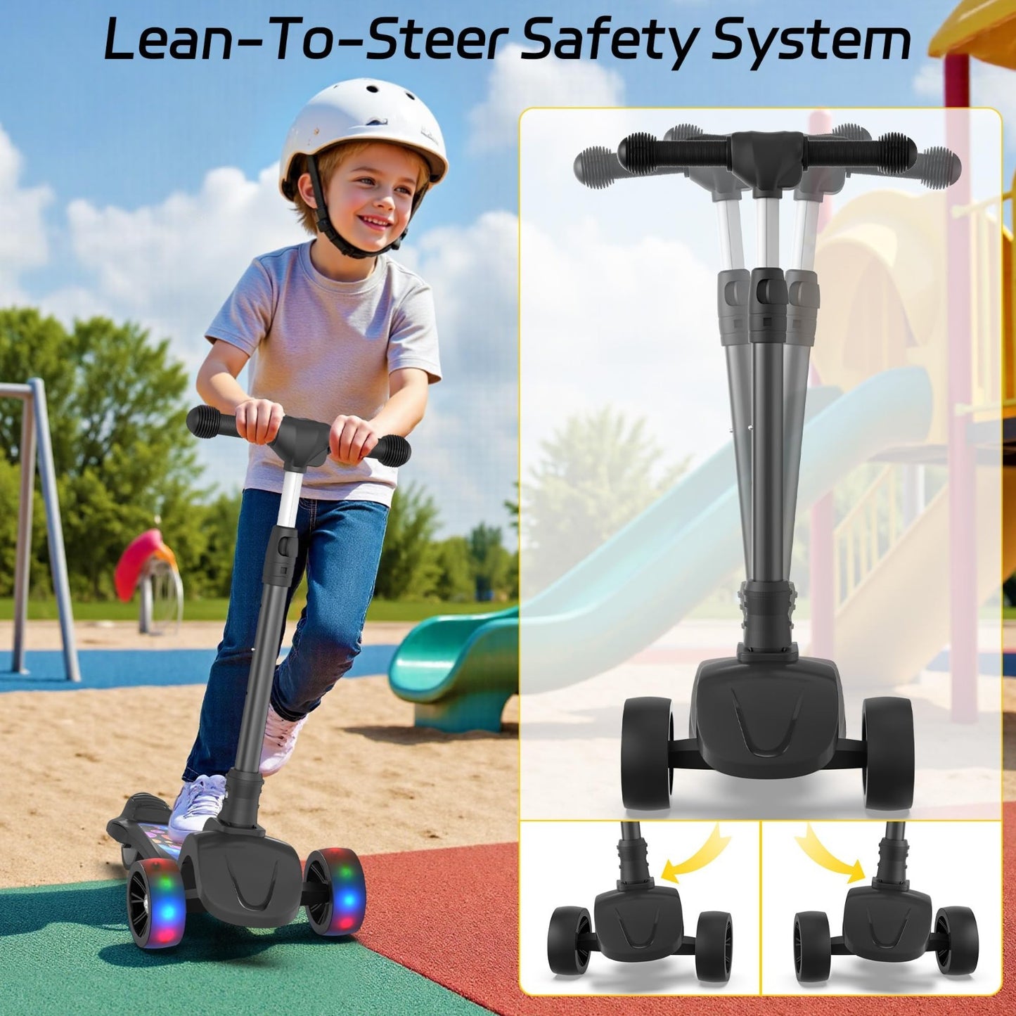 Electric Scooter for Adults, 350W/500W Motor, Long Range 5-28 Miles, 19 MPH Spee3