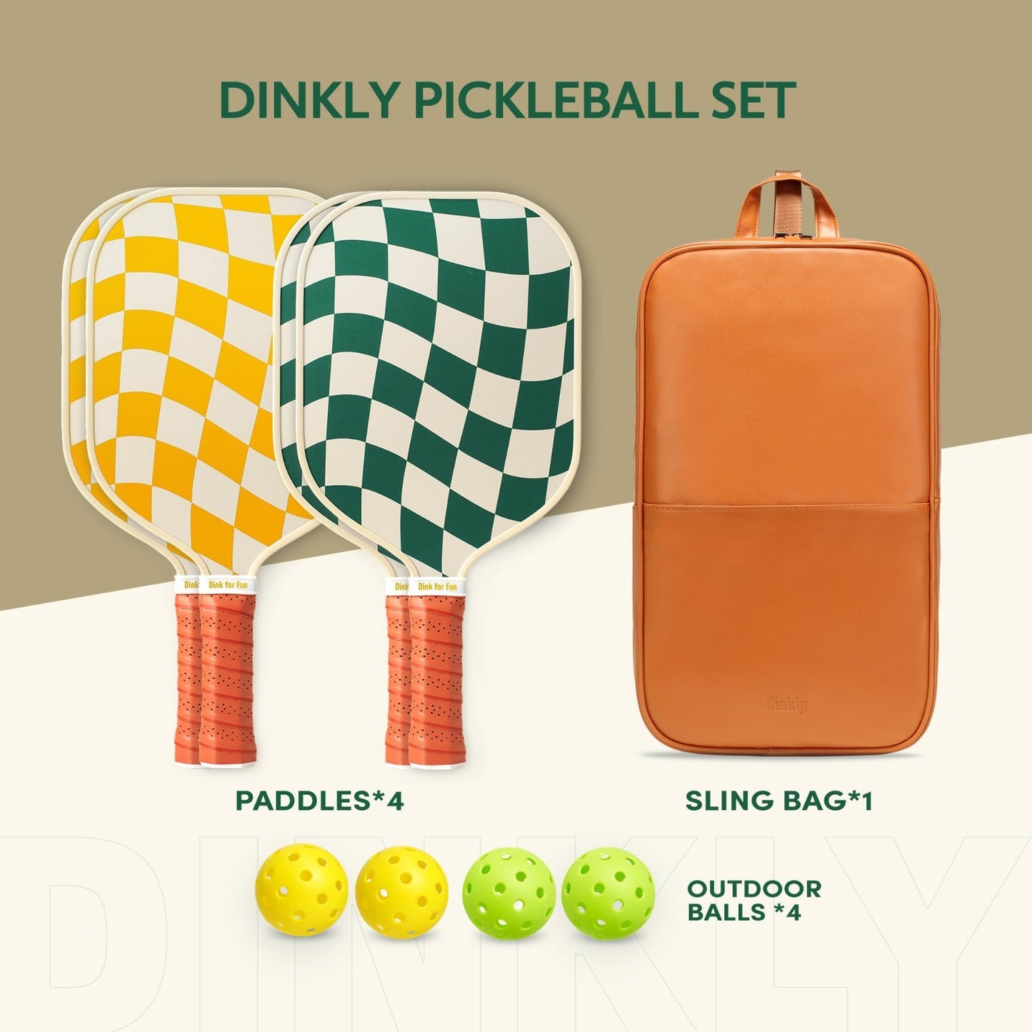 Pickleball Paddle Set of 2/4 - USAPA Approved, Graphite/Fiberglass, 4 Balls & Ca5