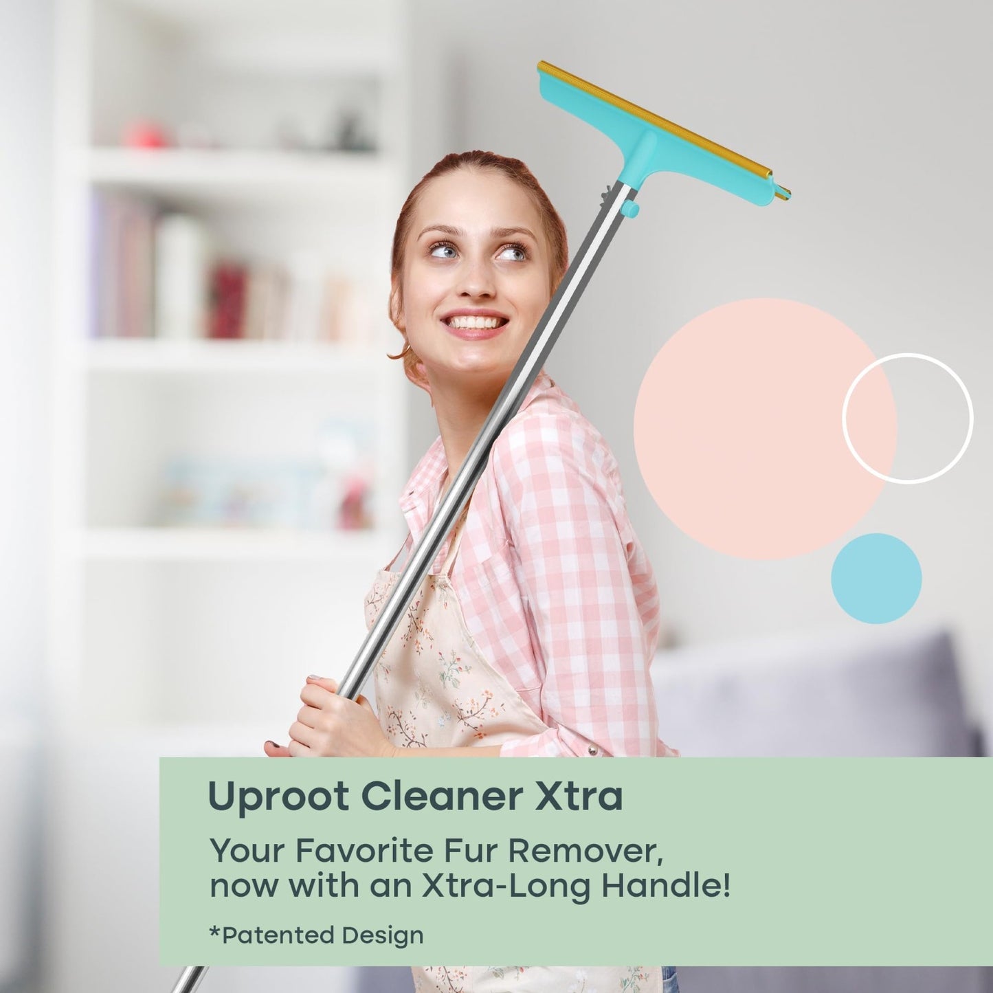 Carpet Rake for Pet Hair Removal - 60" Telescopic Handle, Easy Clean Tool6