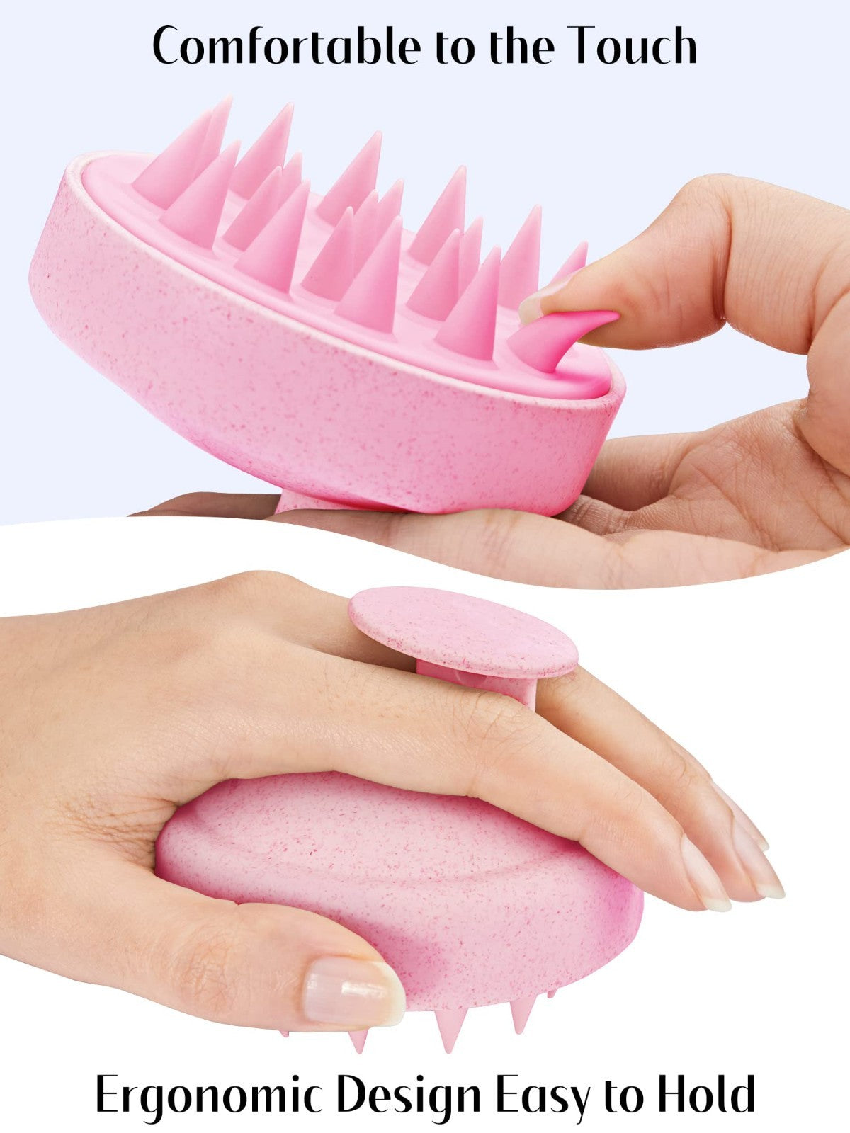 Scalp Massager Brush for Hair Growth   Silicone Shampoo Scrubber, Exfoliation &4