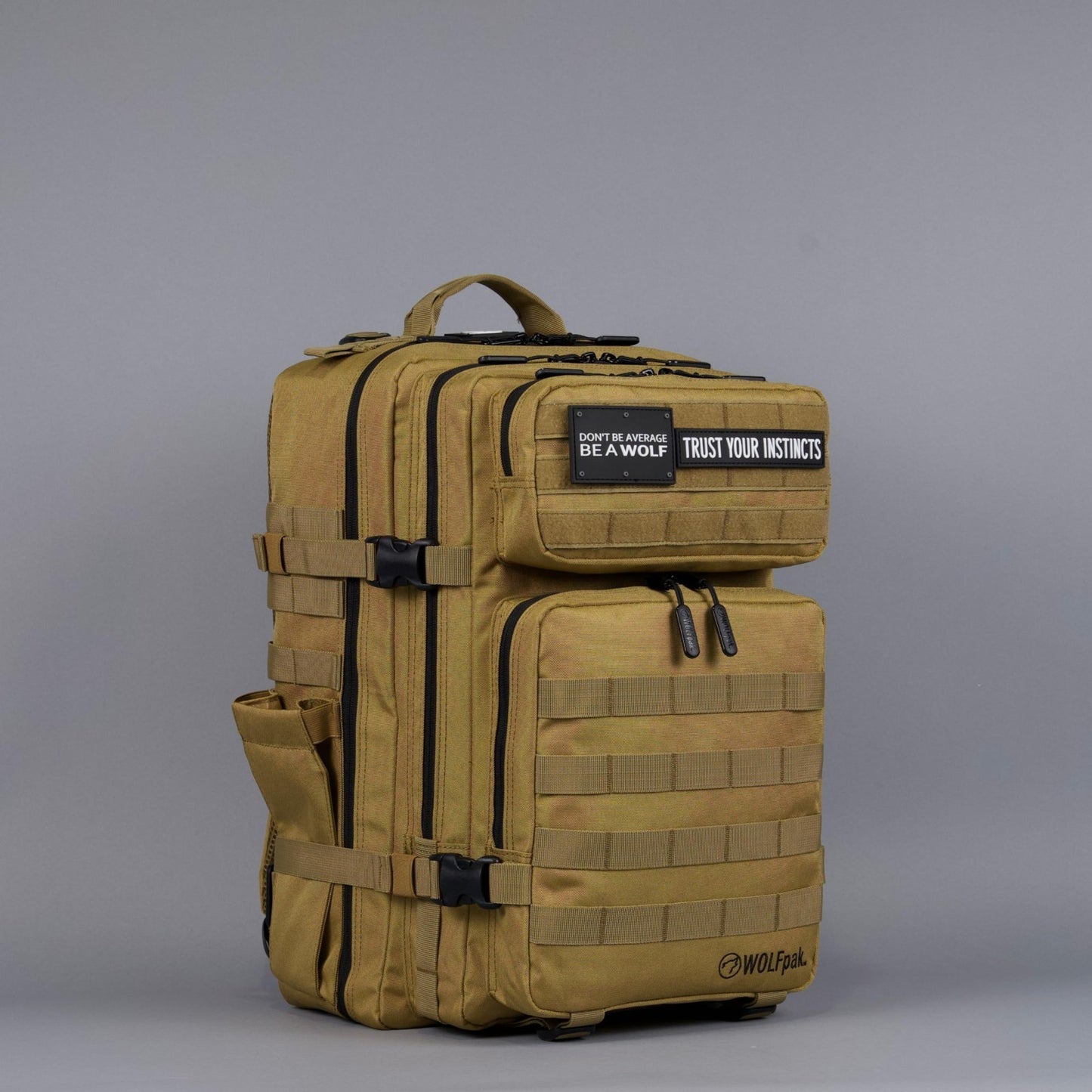 Durable 45L Waterproof Gym Backpack   MOLLE Webbing, Laptop Pocket, 1000D Oxford10