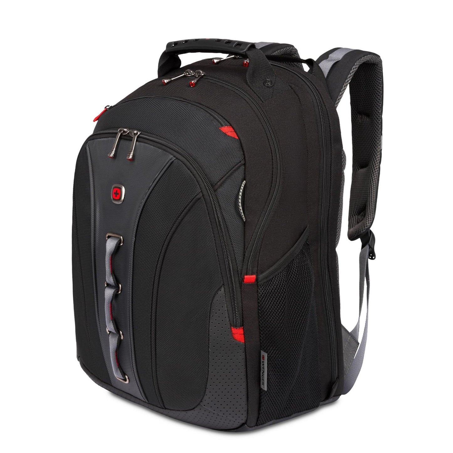 16" Laptop Backpack for Men & Women, Stylish Black/Gray Bag, Durable & Spacious1