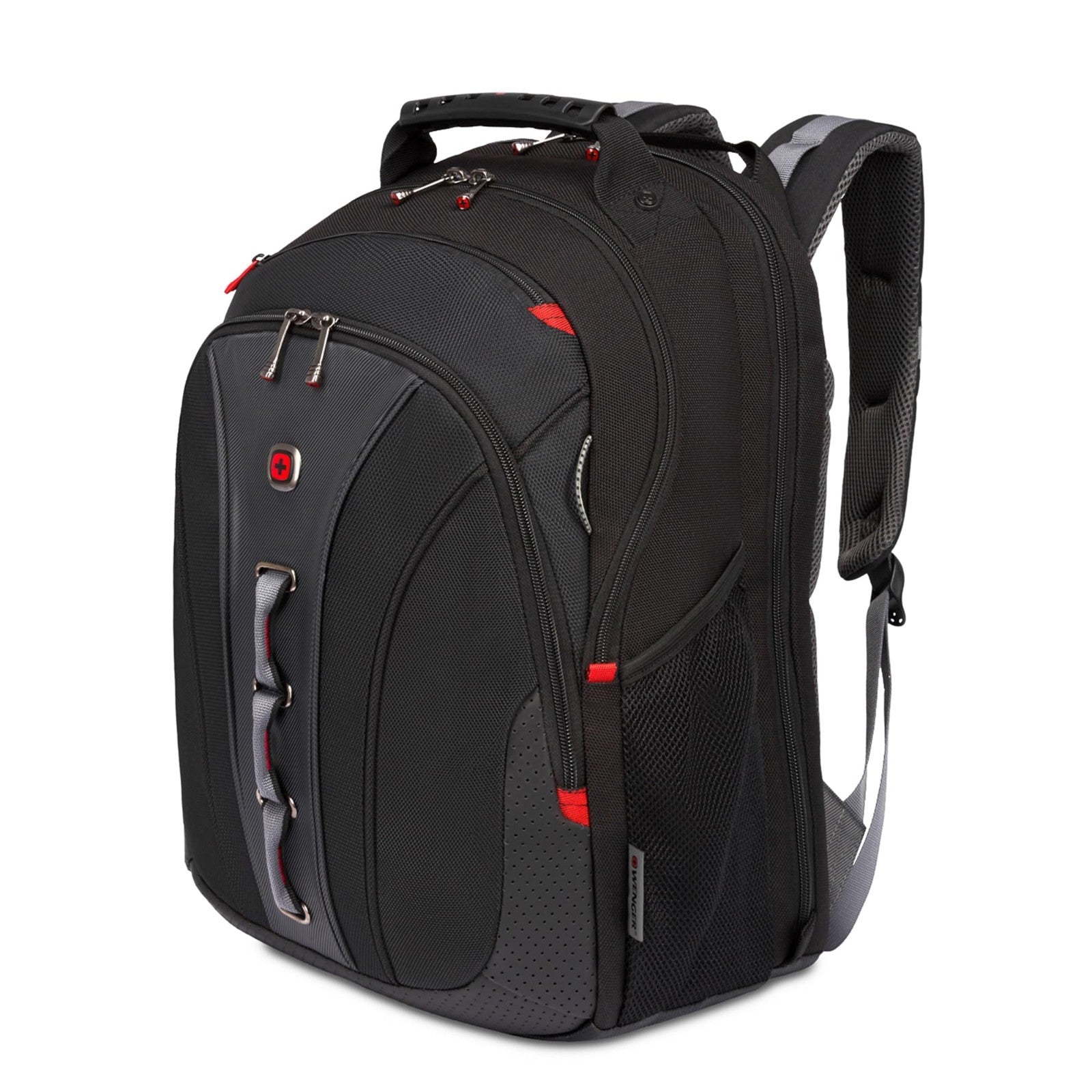 16" Laptop Backpack for Men & Women, Stylish Black/Gray Bag, Durable & Spacious1