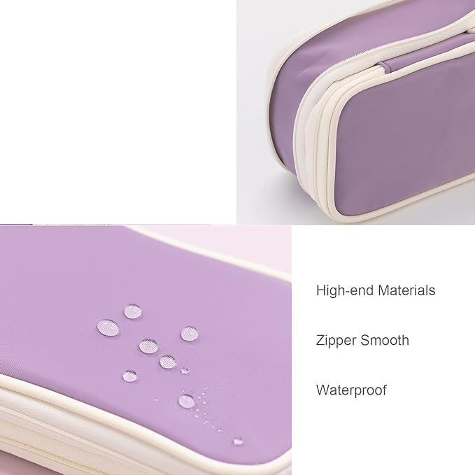Large Storage Pencil Case Bag   Zipper Pouch Organizer for Office & Travel, Big6