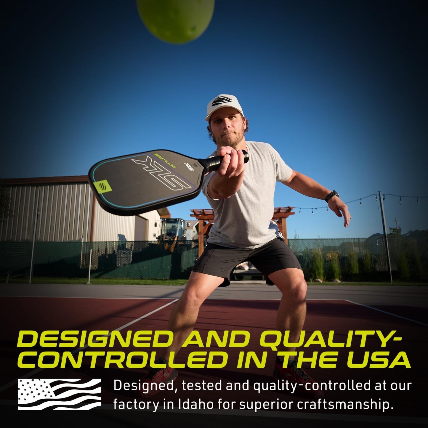 Set of 2 Pickleball Paddles with Pickleballs & Sling Bag | Graphite/Fiberglass R3