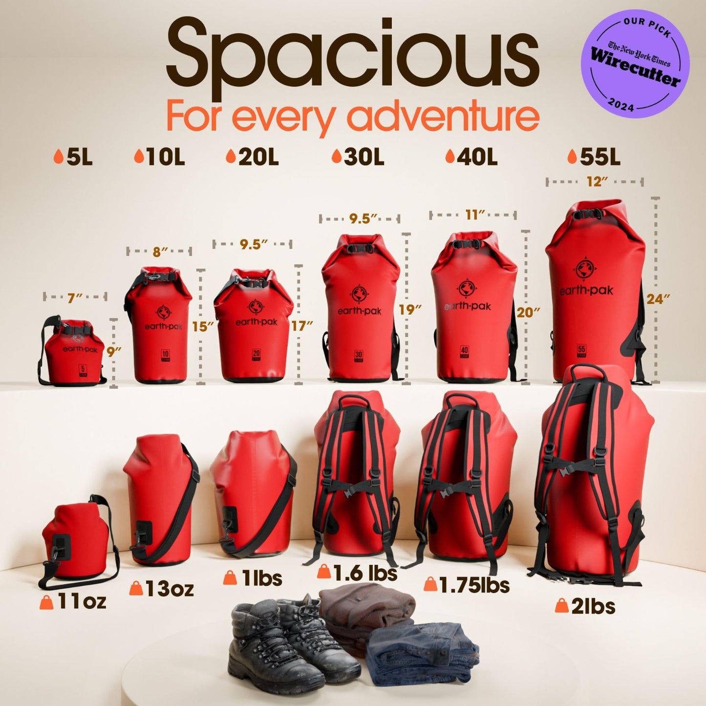 Waterproof Dry Bag Backpack   Roll Top Sack for Kayaking & Gear Storage, Include2