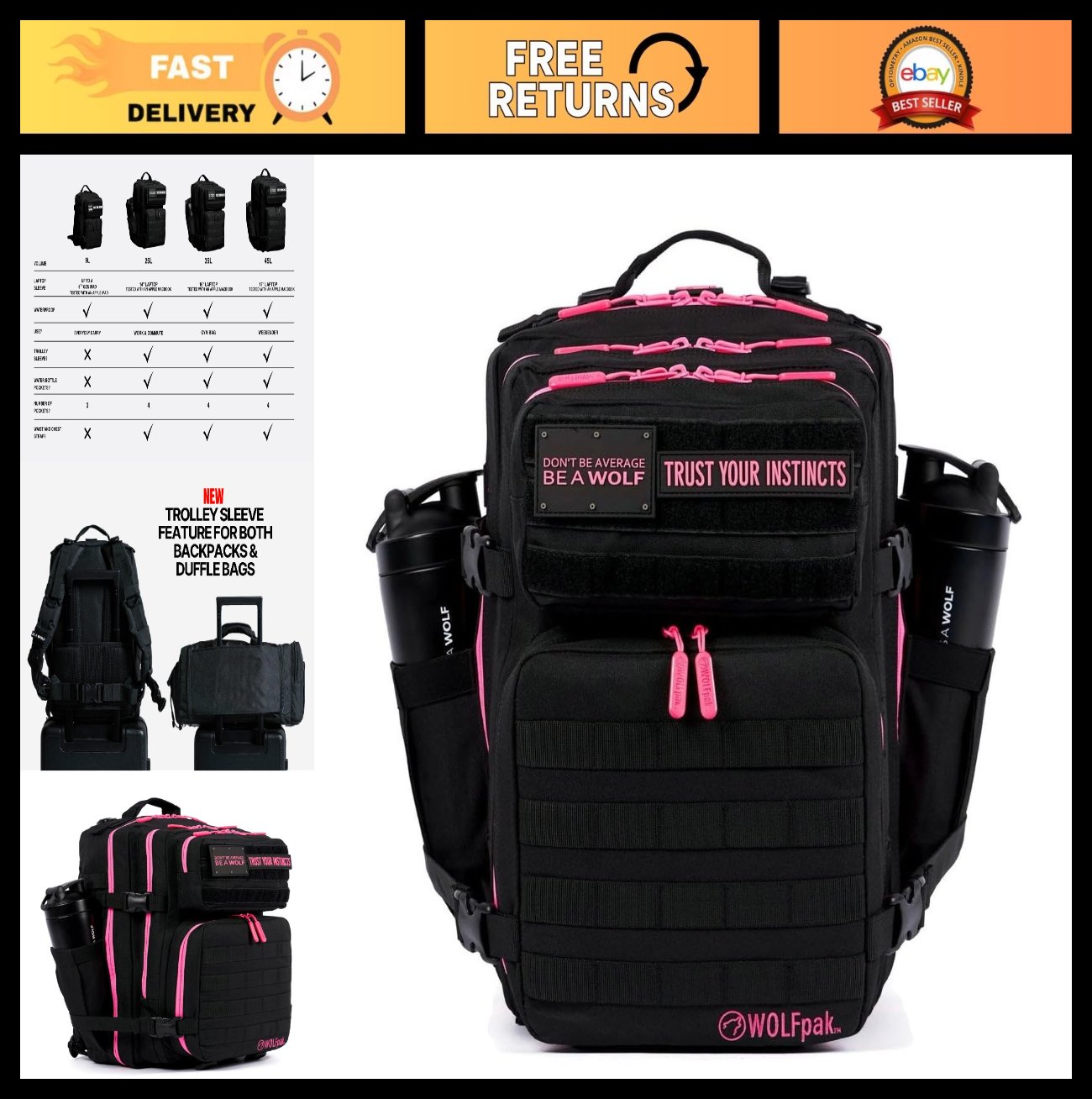 35L Meal Prep Backpack | Food Storage Organizer with Built in Lunch Box & Cooler0