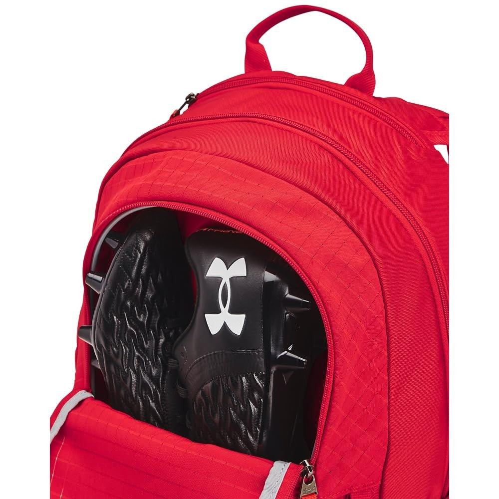 Men's All Sport Backpack, Red & White, One Size Fits All, Durable, Lightweight,5
