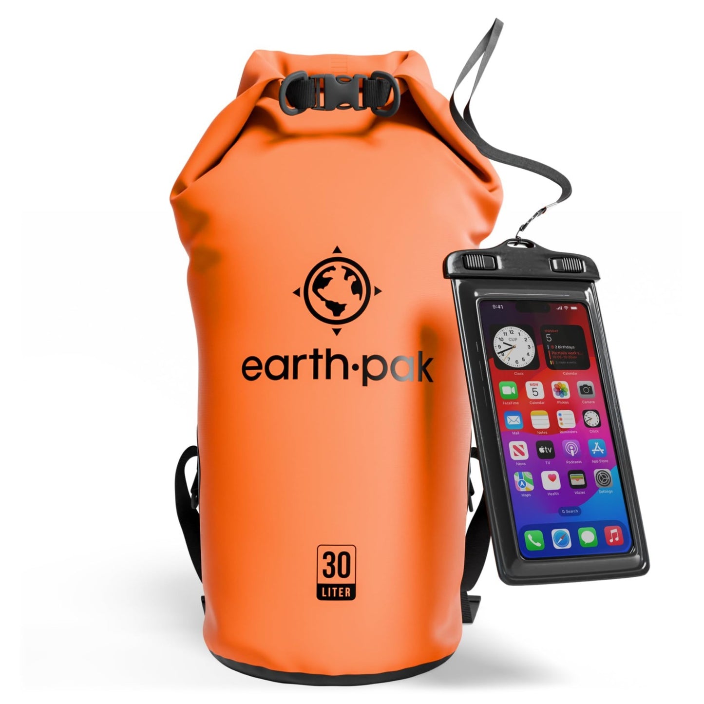 Waterproof Dry Bag Backpack   Roll Top Sack for Kayaking & Gear Storage, Phone C1
