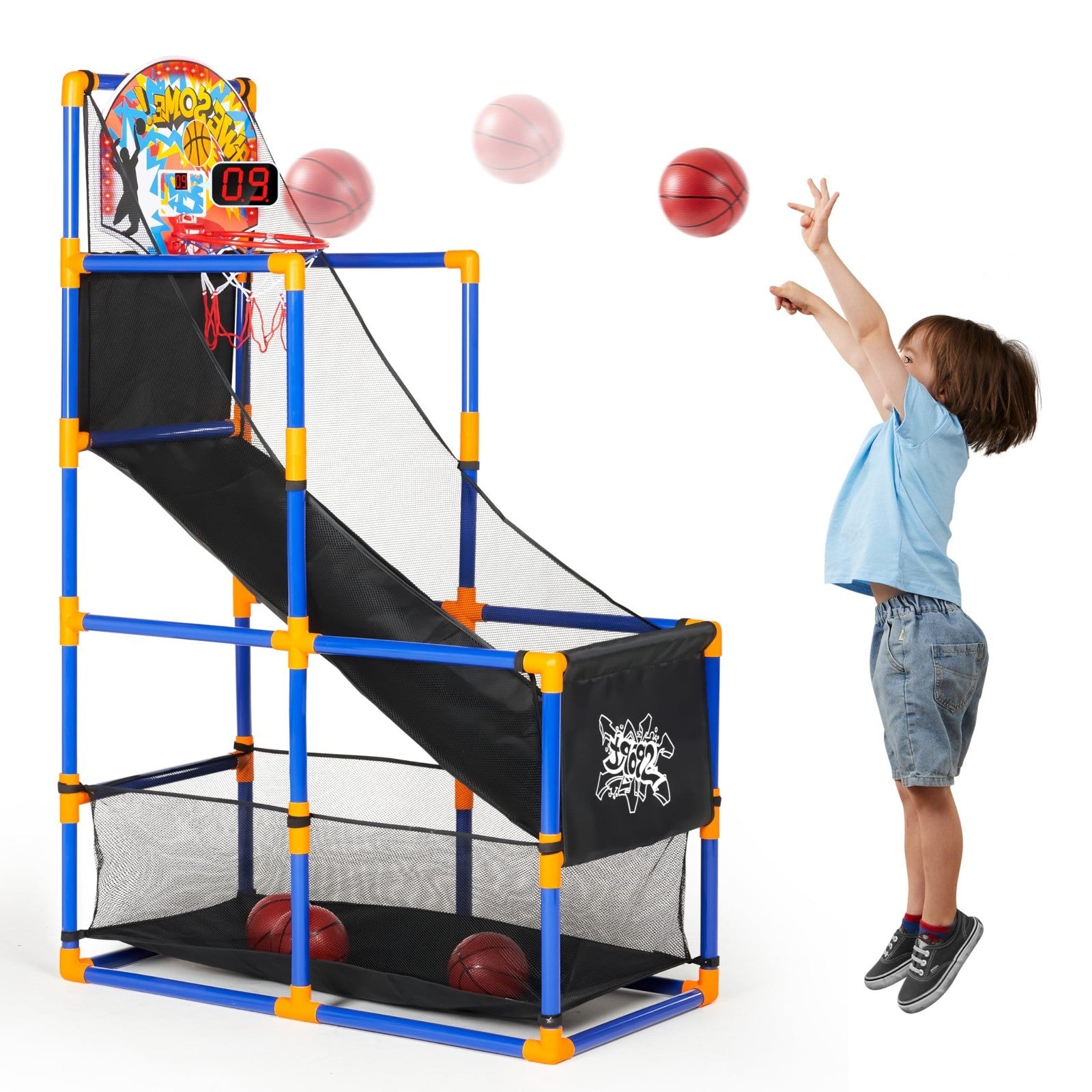 LED Arcade Basketball Game Set for Kids 3+ | Electronic Scoreboard, Sound Effect1