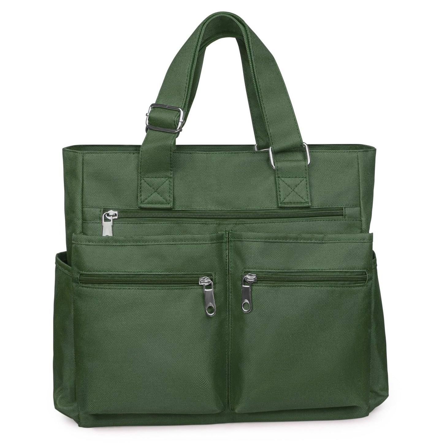 Waterproof Canvas Tote Bag - Multi Pocket Shoulder Bag for Work, School, Travel8