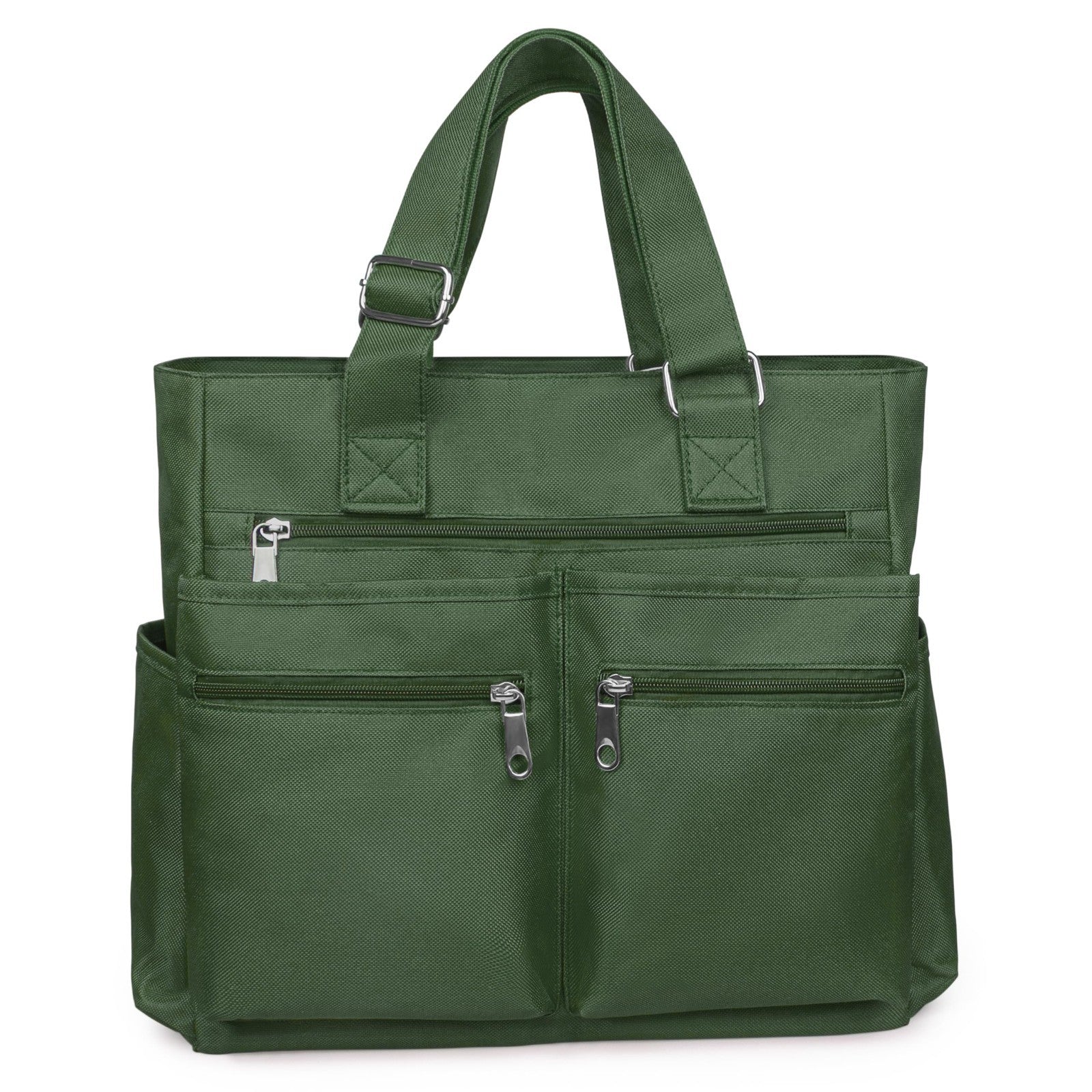 Waterproof Canvas Tote Bag - Multi Pocket Shoulder Bag for Work, School, Travel8