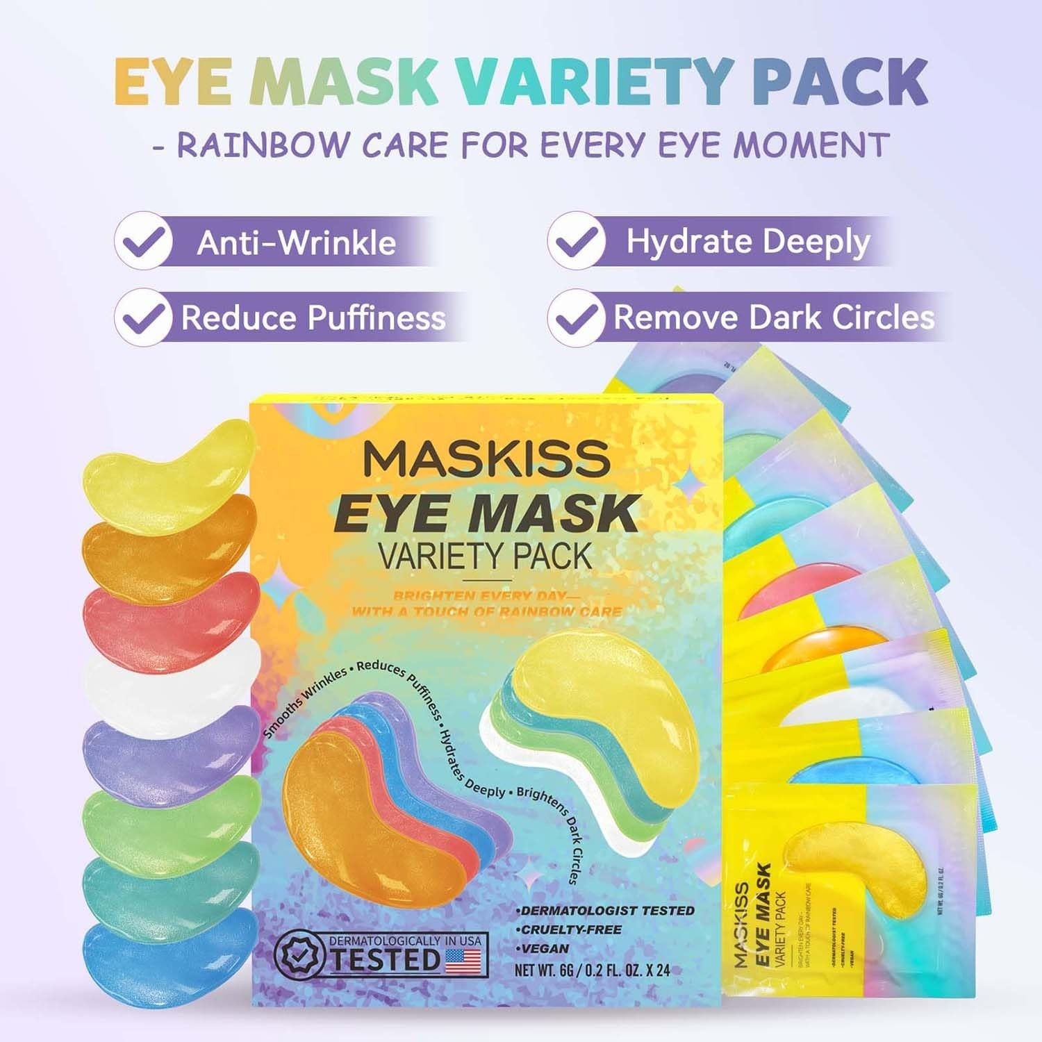 Under Eye Patches Variety Pack (48 Pairs) - Eye Masks for Dark Circles & Puffine2