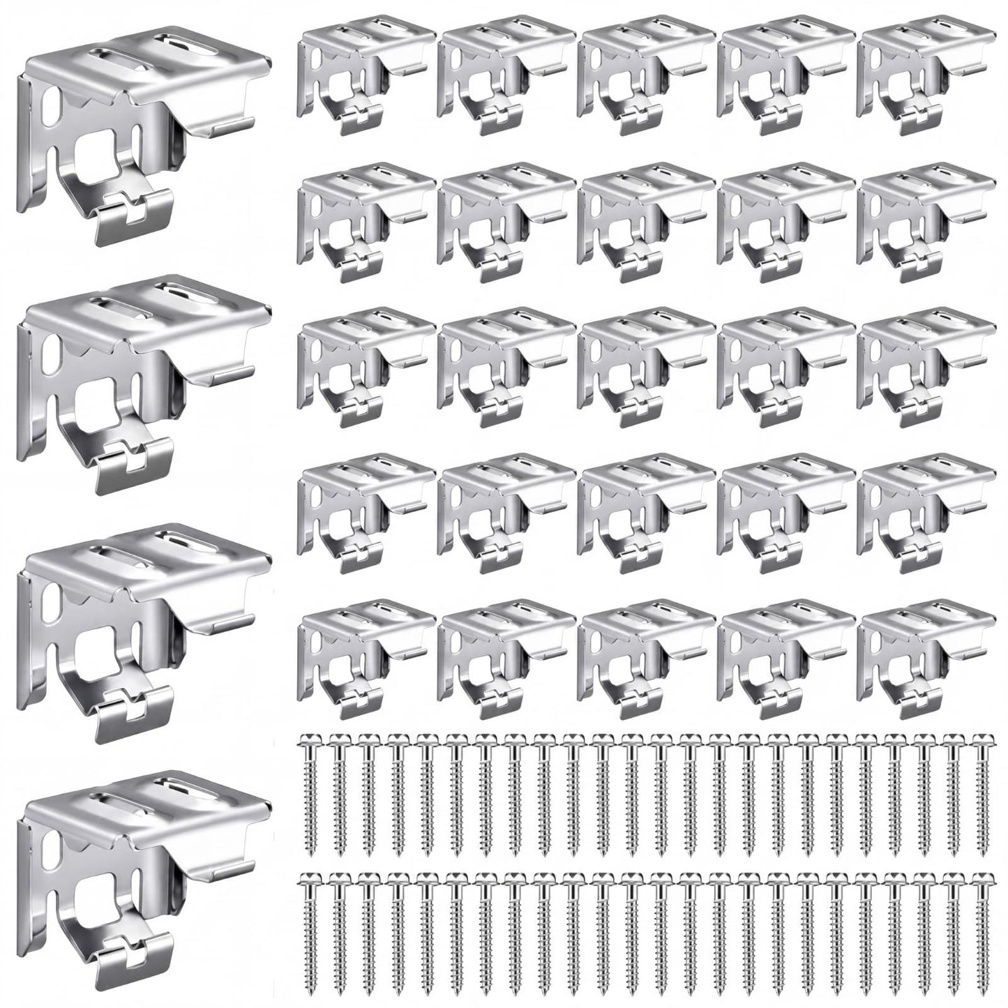 24 Mini Blind Brackets for Window Blinds - Metal Replacement Parts, Easy Install1