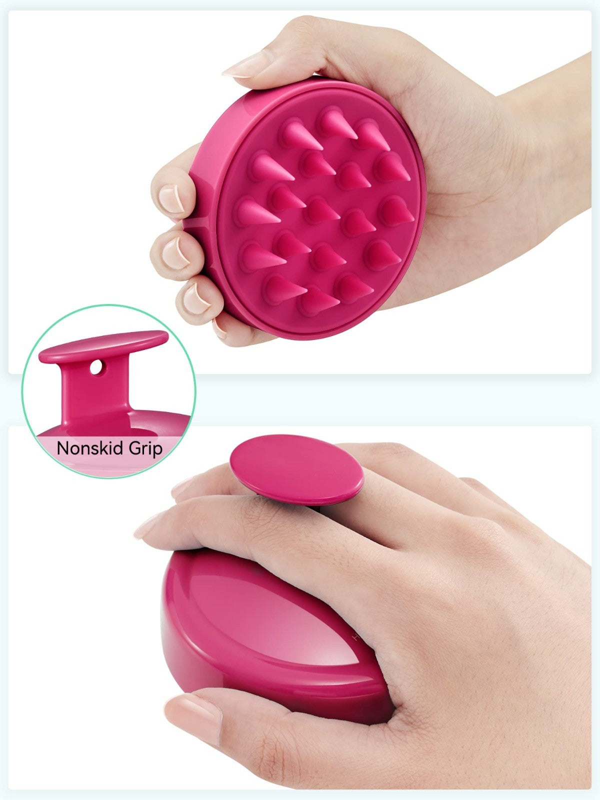 Scalp Massager Shampoo Brush   Soft Silicone Scrubber for Hair Growth, Dandruff2