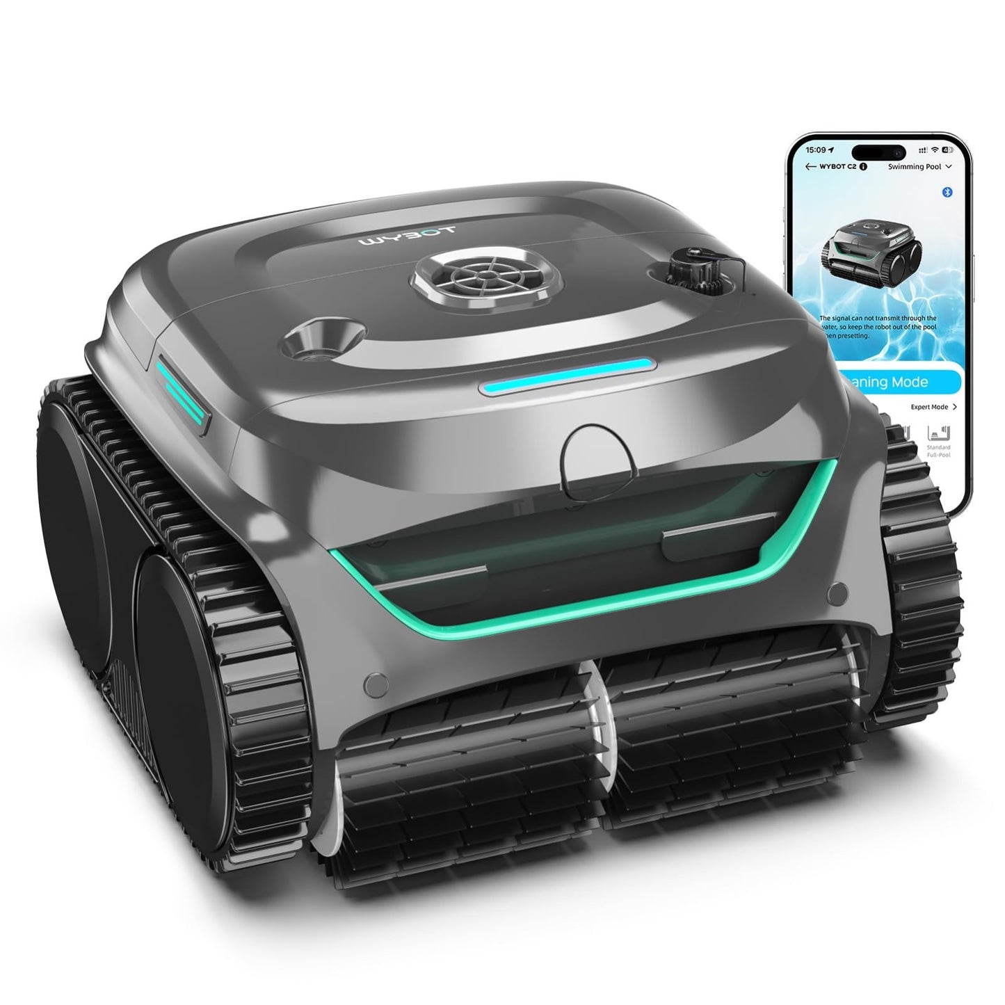 Cordless Pool Vacuum Robot for Inground Pools | 2152 Sq.ft Cleaning, App Control1