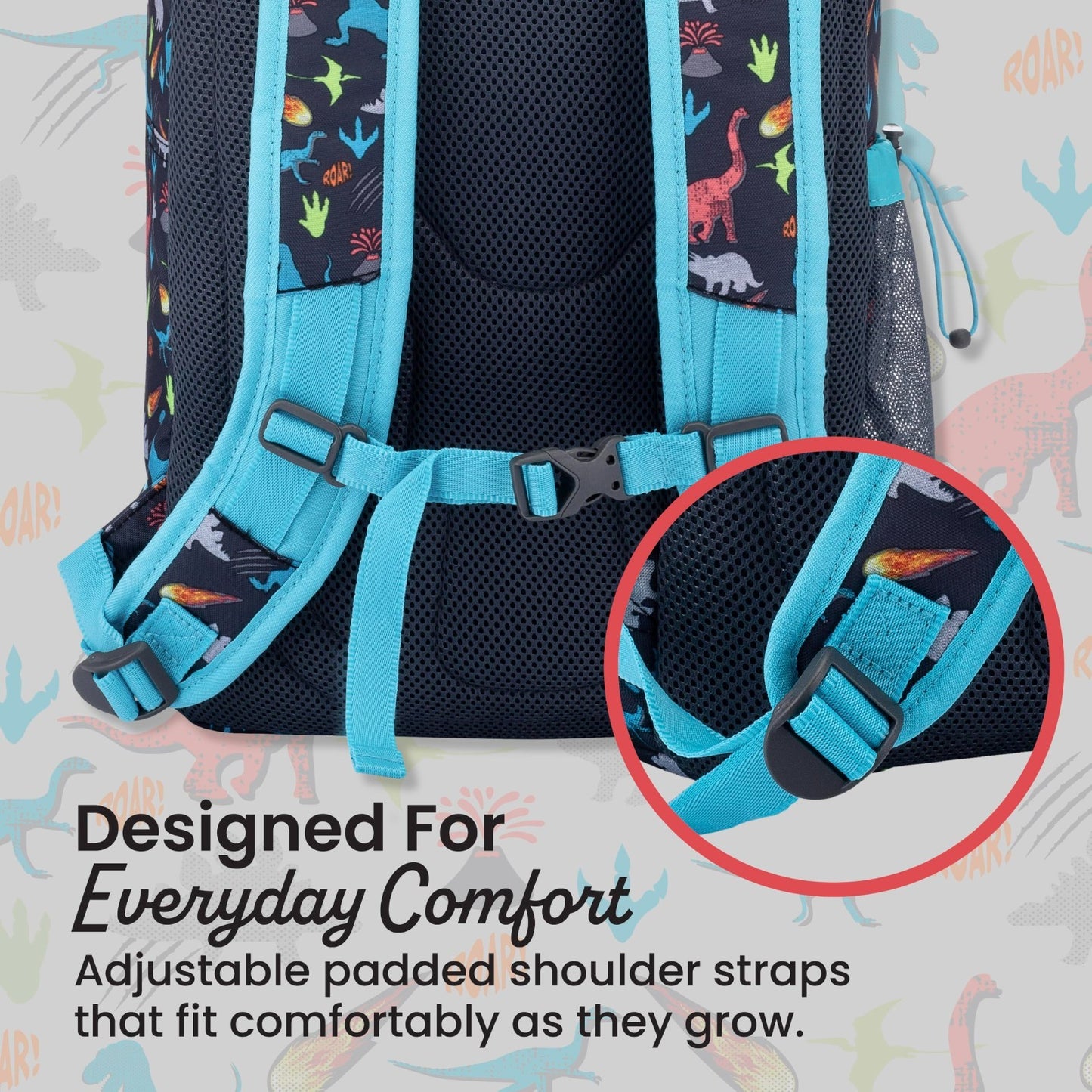 Kids 2 in 1 Backpack & Insulated Lunch Bag Set with Padded Straps   Durable & St3