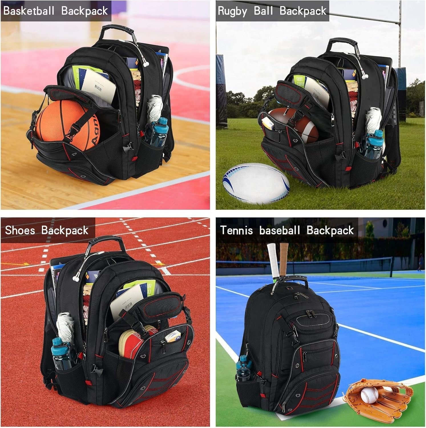 Extra Large 18.4" Laptop Backpack, TSA Friendly, RFID Anti Theft, Gaming & Busin4