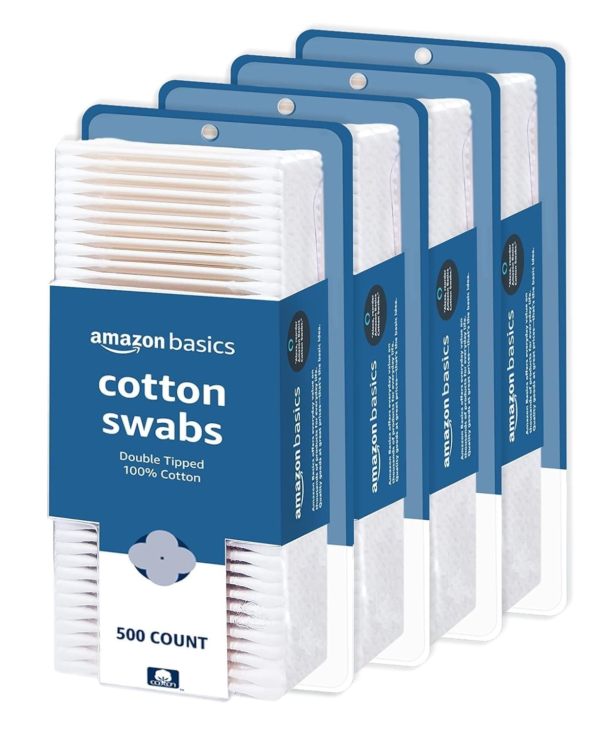 Double Tipped Cotton Swabs for Personal Hygiene & Baby Care   2000 Count, 4 Pack1