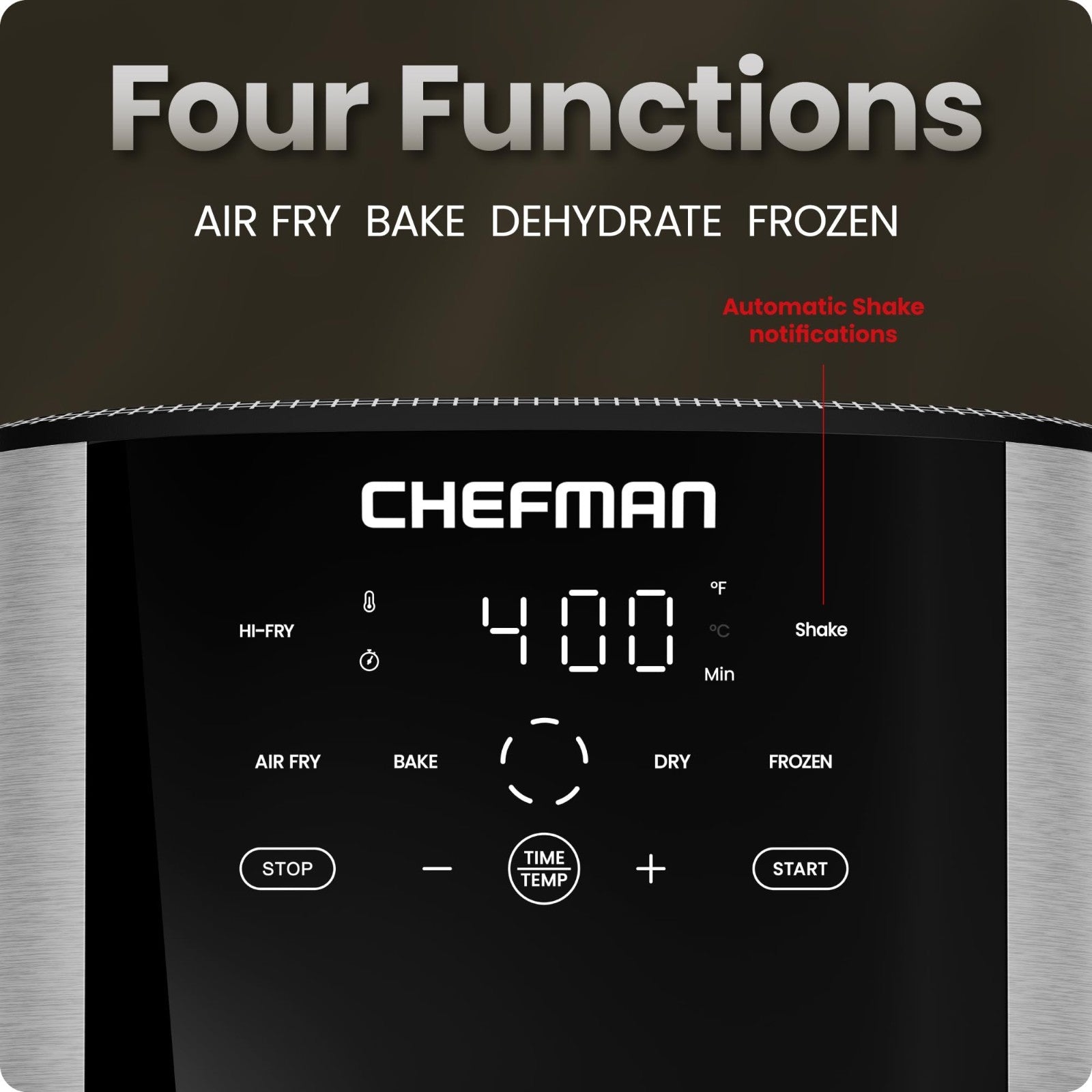 8 Qt Air Fryer 4 in 1 TurboFry | 450°F Hi Fry for Crispy Results | XL Nonstick B3
