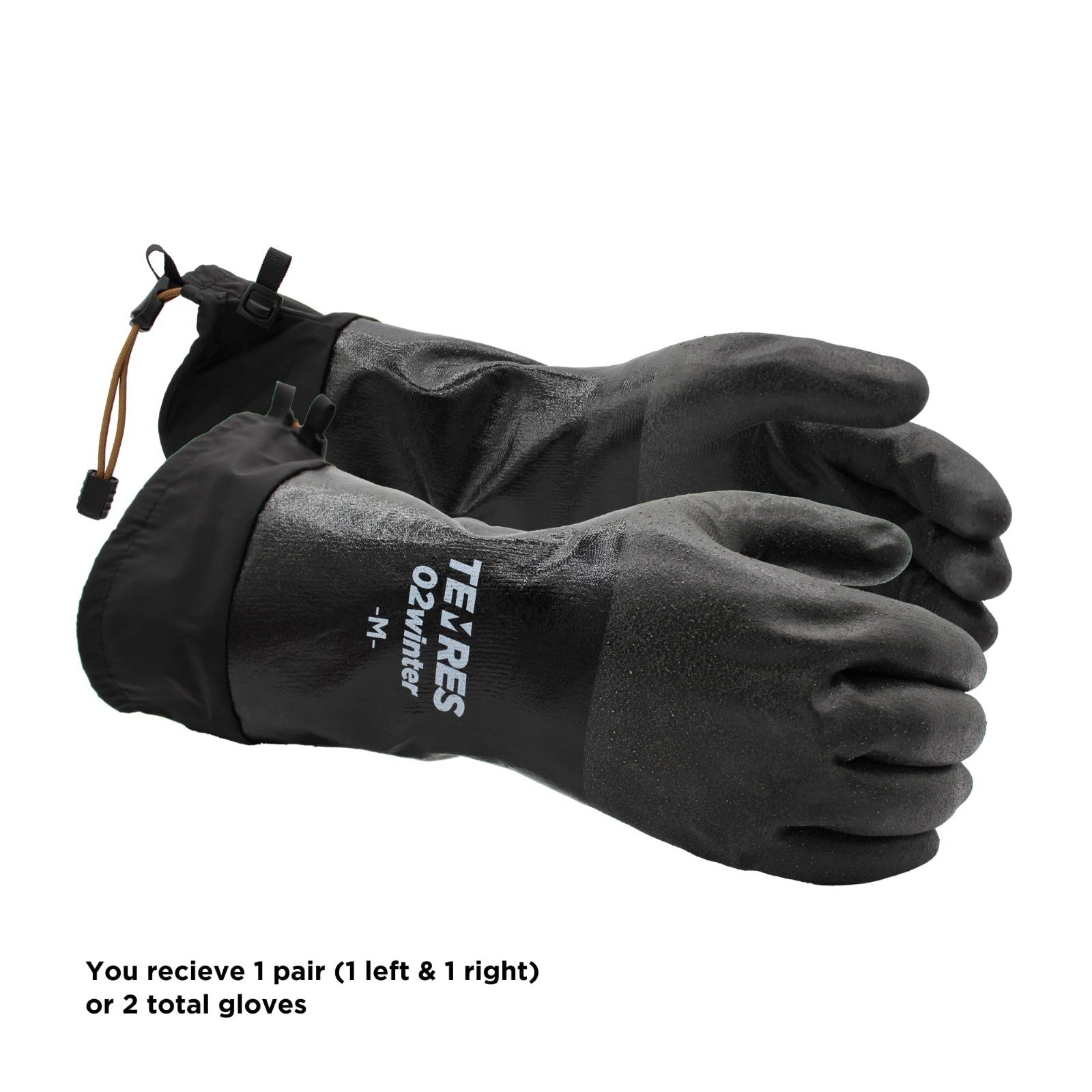 Waterproof Insulated Winter Work Gloves   Breathable, Thermal Fleece, Snow Cuff,4