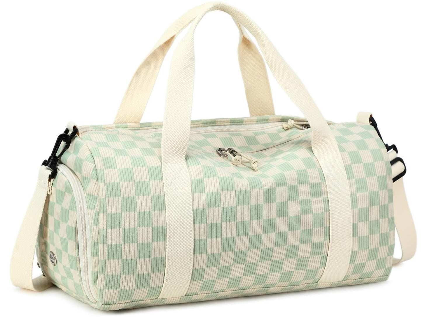 Cute Girls Duffle Bag with Shoe Compartment & Wet Separation - Waterproof Gym &1