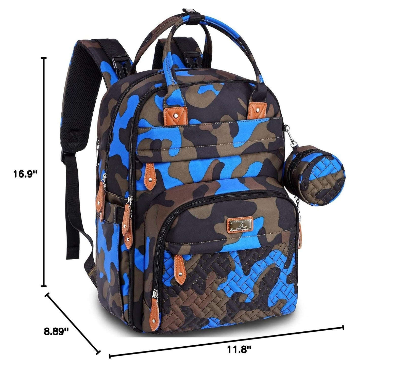 Multi Function Water Resistant Diaper Bag Backpack   Baby Travel Tote, Changing2