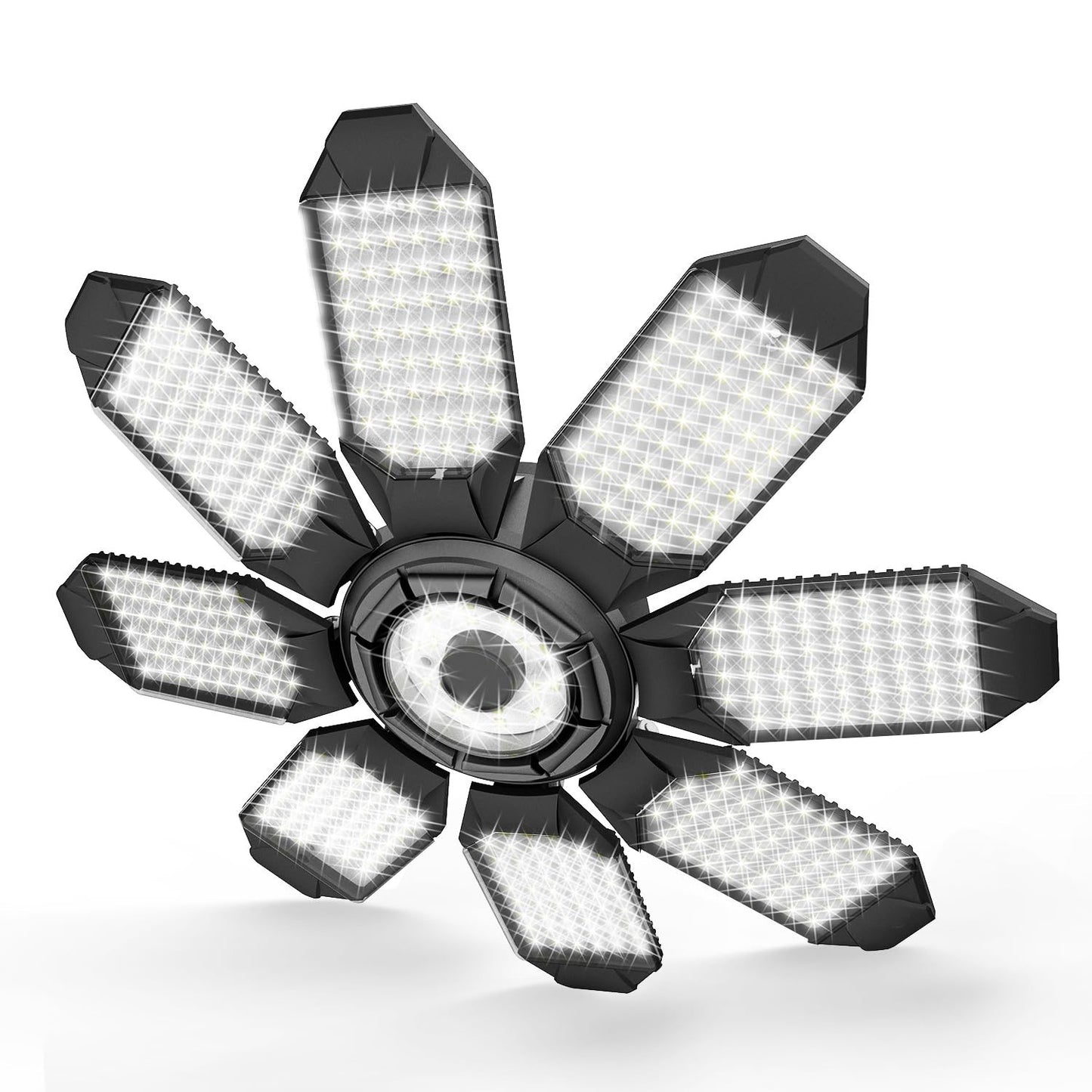 Ultra Bright 20,000LM Garage LED Light | 6500K Daylight, E26/E27, 8 Deformable P1