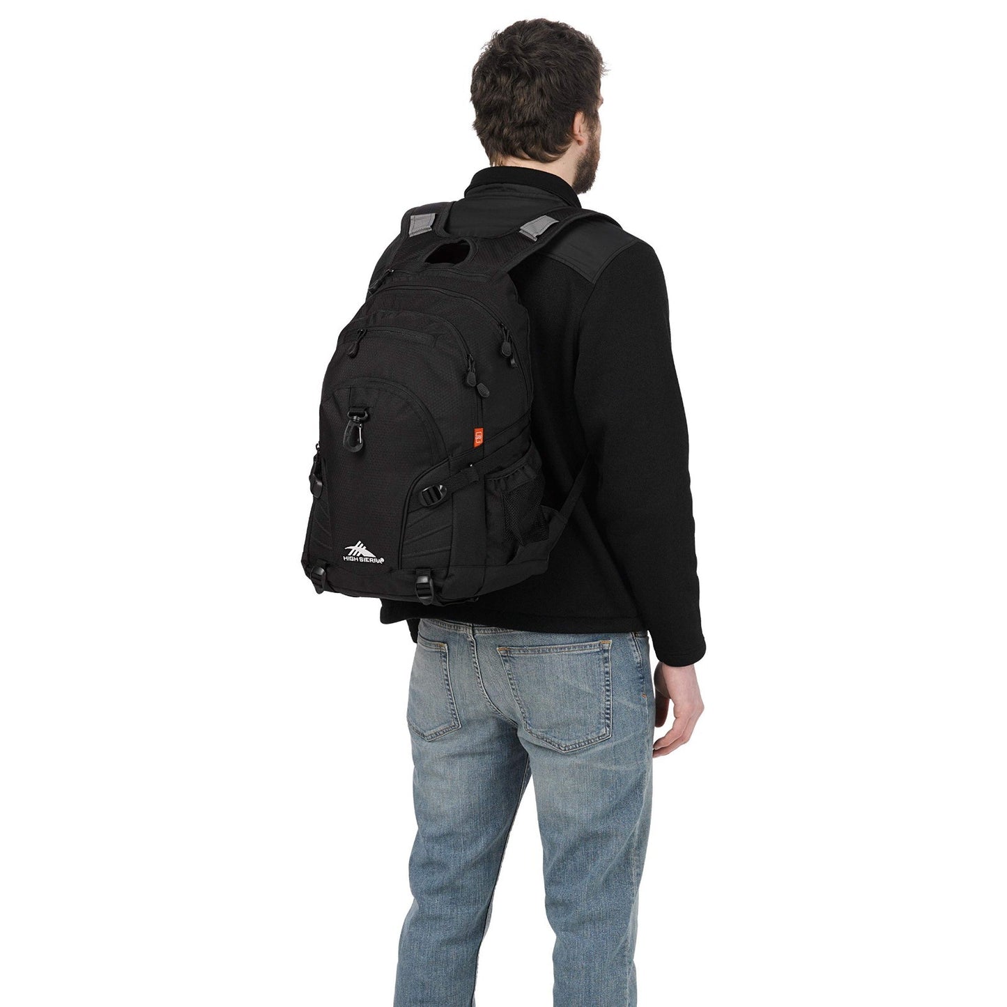 Versatile Black Backpack for Travel or Work   Tablet Sleeve, One Size, Durable D4
